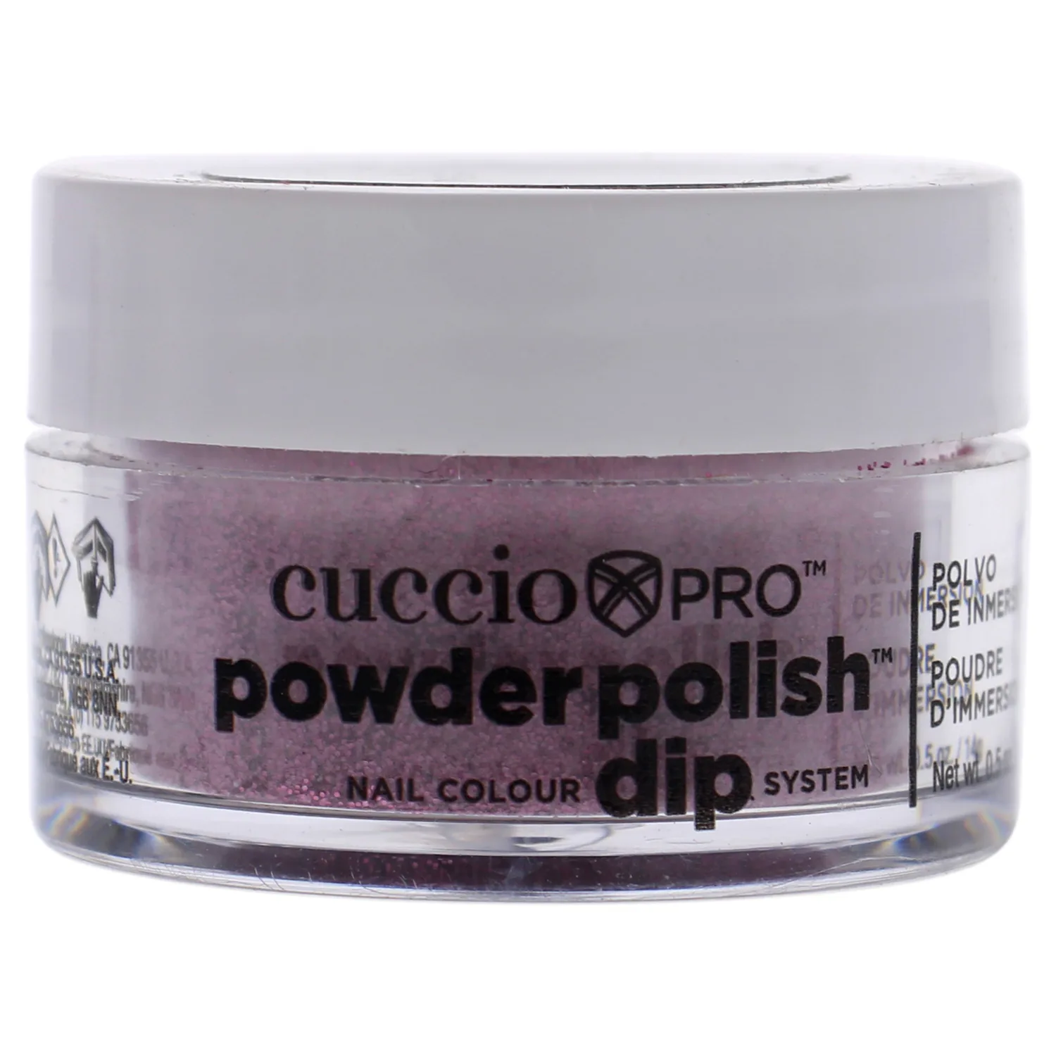 Cuccio Colour Powder Nail Polish - Lacquer For Manicures And Pedicures - Highly Pigmented Powder That Is Finely Milled - Strong, Durable Finish With A Flawless Rich Color - Barbie Pink - 0.5 Oz