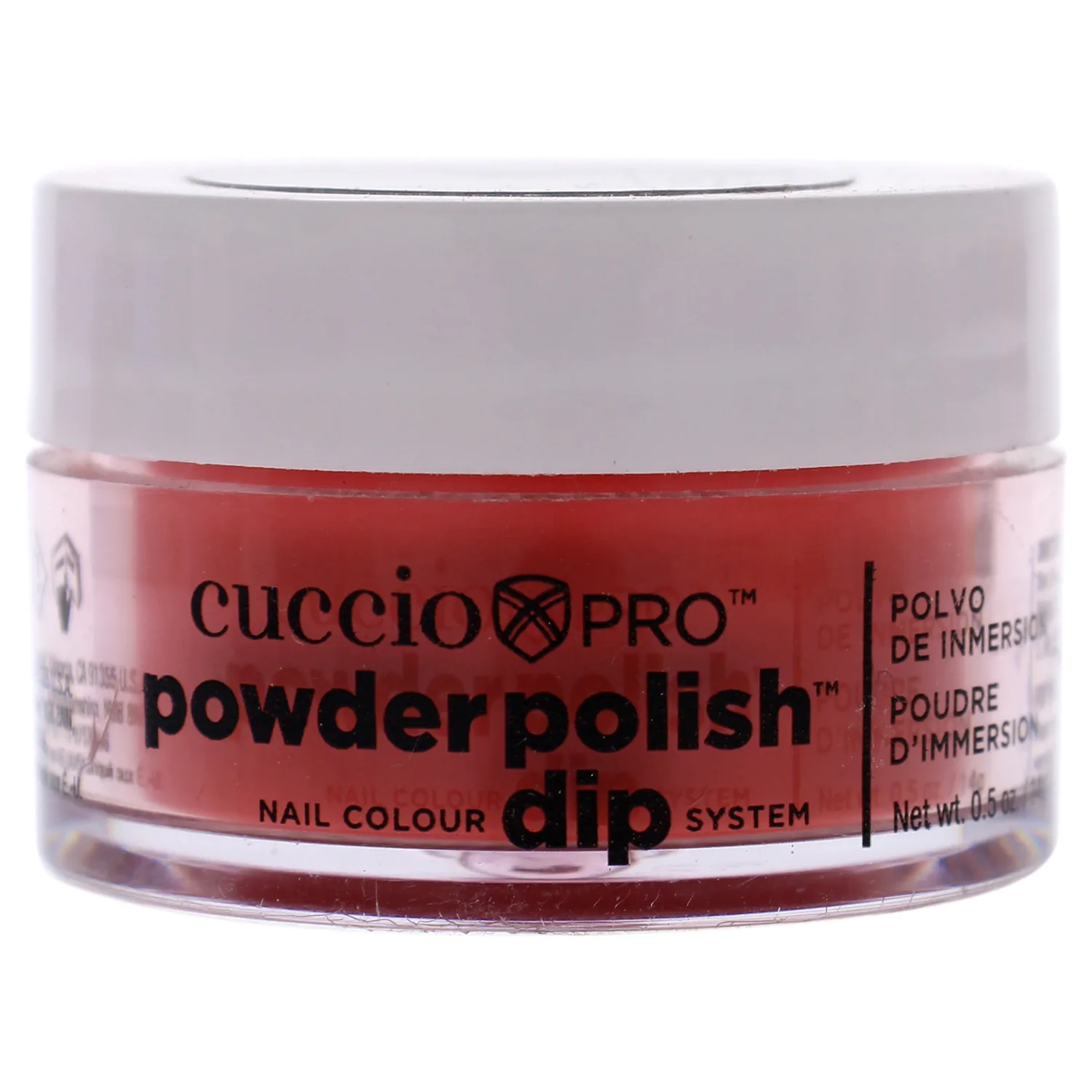 Cuccio Colour Powder Nail Polish - Lacquer For Manicure And Pedicure - Highly Pigmented Powder That Is Finely Milled - Durable Finish With A Flawless Rich Color - Red Orange Undertones - 0.5 Oz, (I0097795)