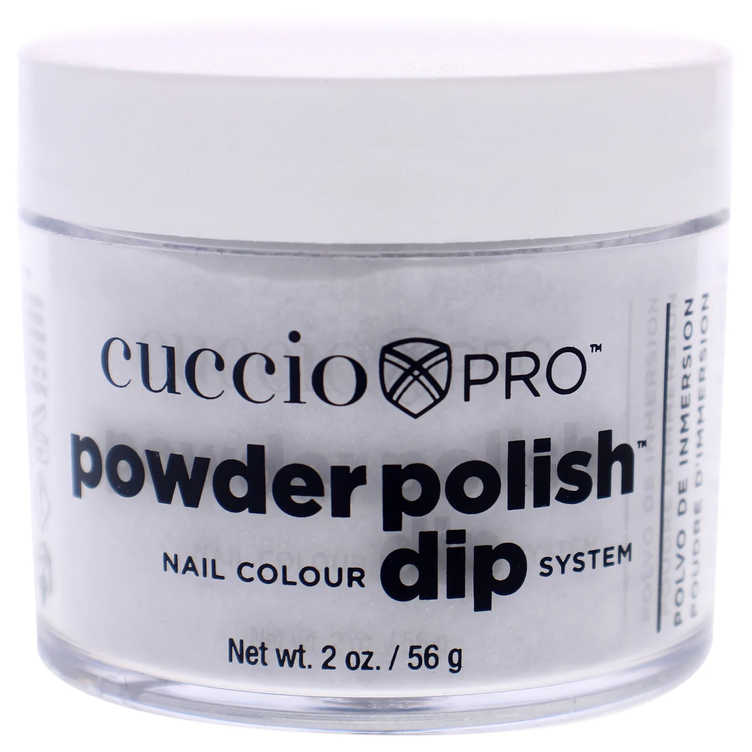 Cuccio Pro Powder Polish Nail Colour Dip System - Platinum Silver Glitter 1.6 oz