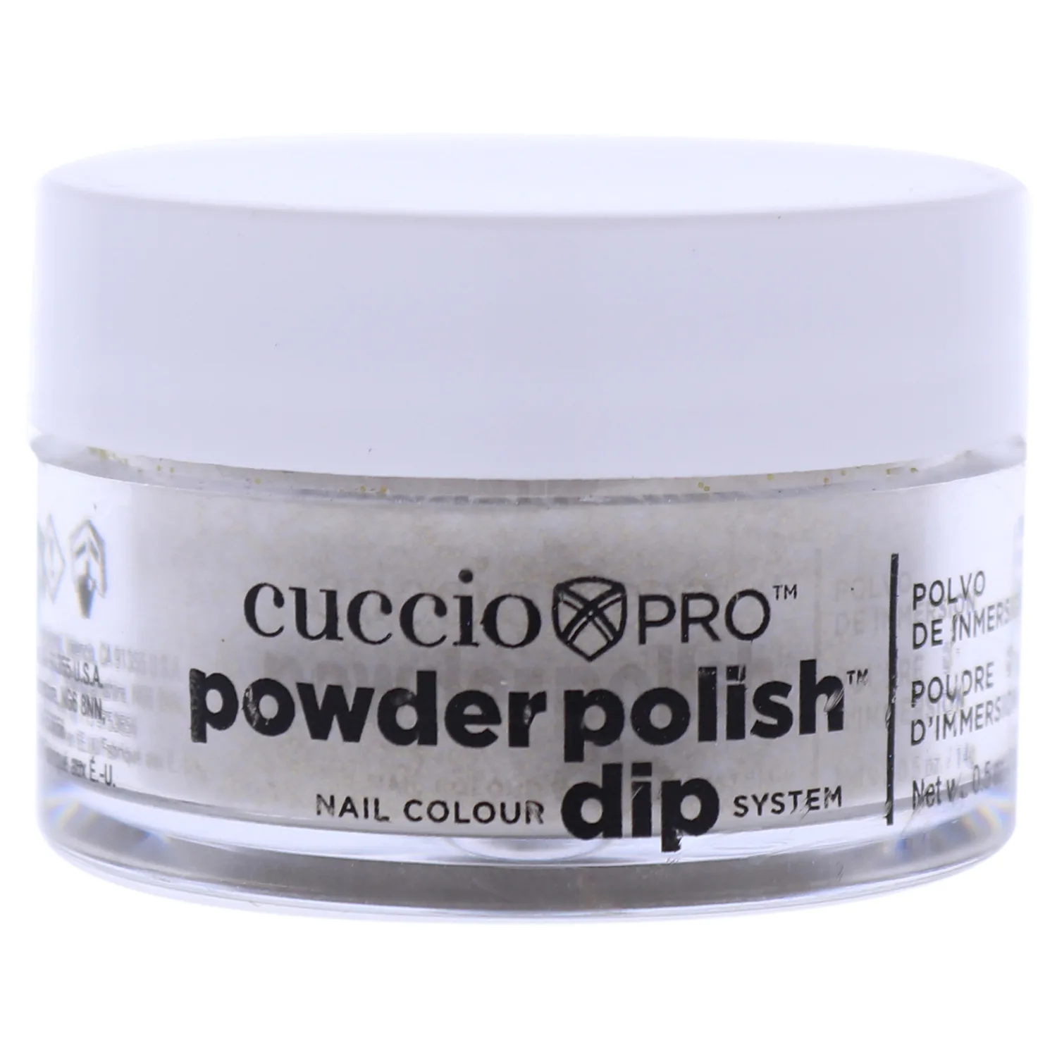 Cuccio Gold Rainbow Mica Dip Powder Nail Polish 0.5 oz