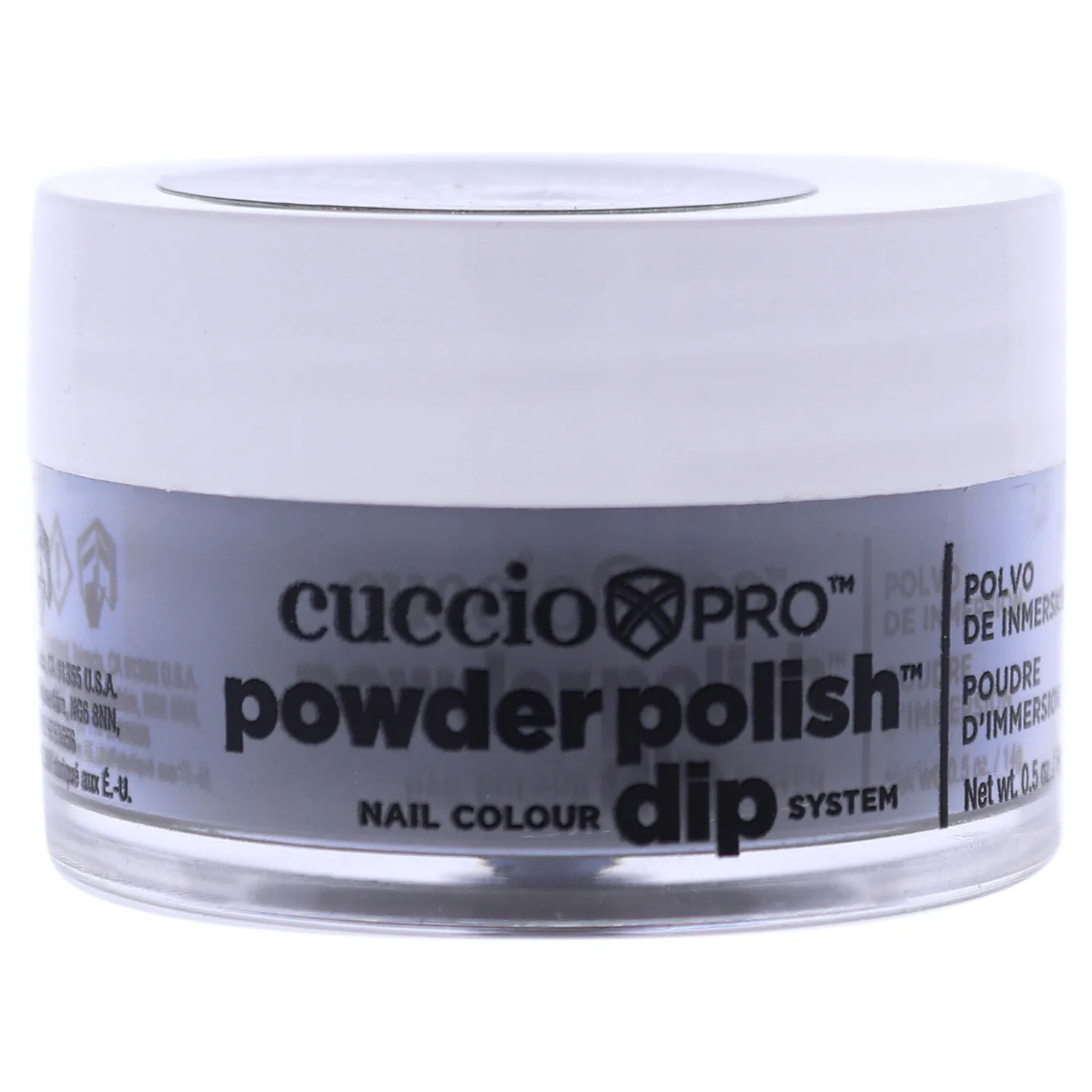 Cuccio Colour Powder Nail Polish - Lacquer For Manicure And Pedicure - Highly Pigmented Powder That Is Finely Milled - Durable Finish With A Flawless Rich Color - Easy To Apply - Noir Black - 0.5 Oz, (I0098679)