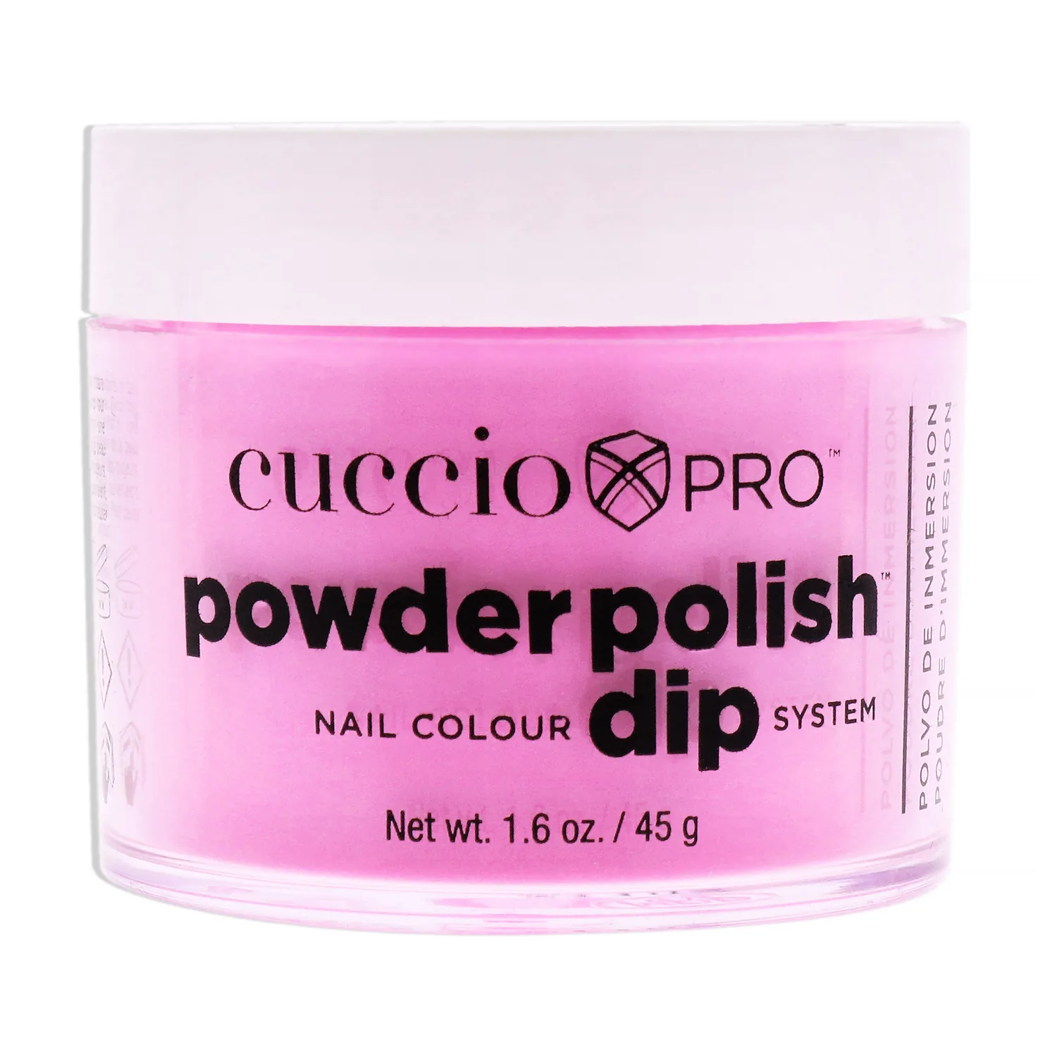 Cuccio Pro Powder Polish Nail Colour Dip System - Neon Pink 1.6 oz