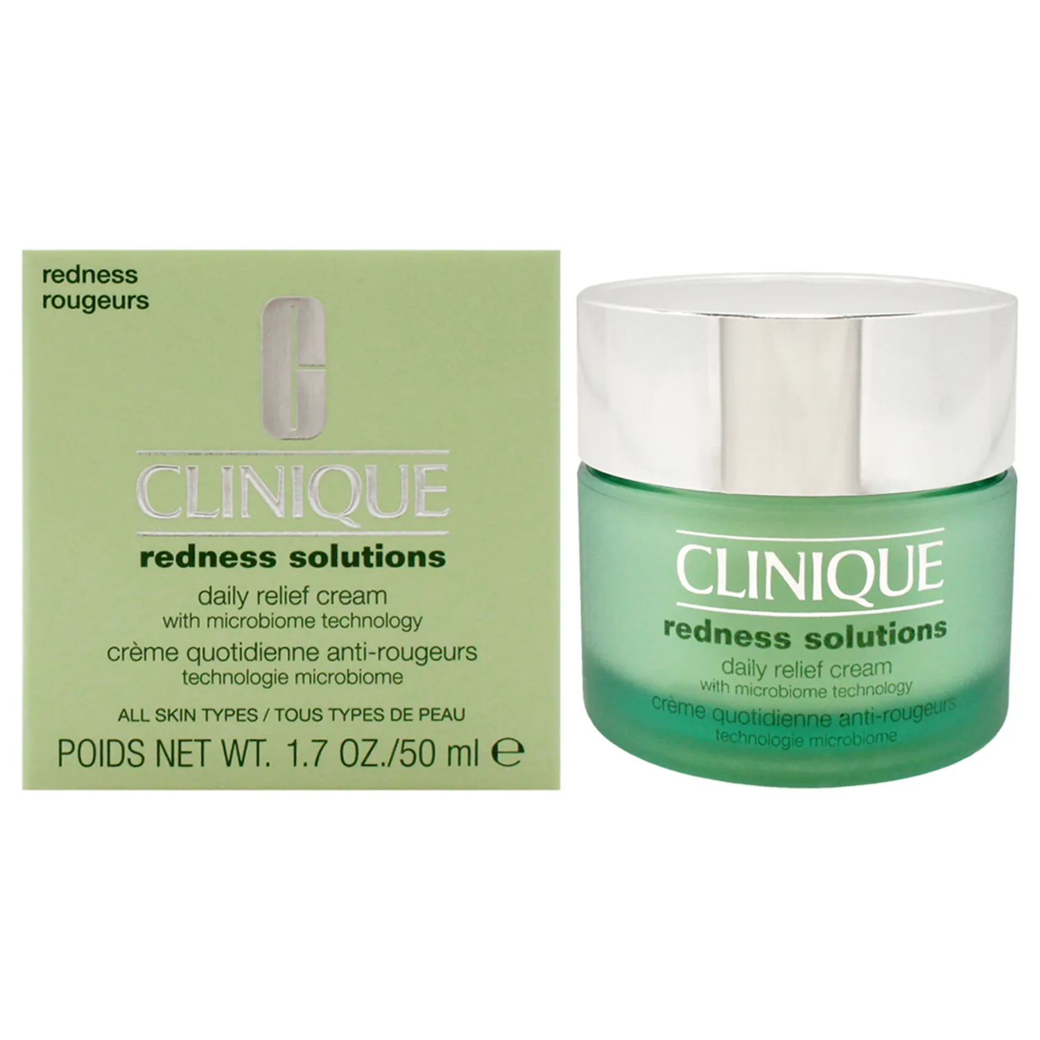 Clinique Redness Solutions Daily Relief Cream with Microbiome Technology, 1.7 Fl Oz