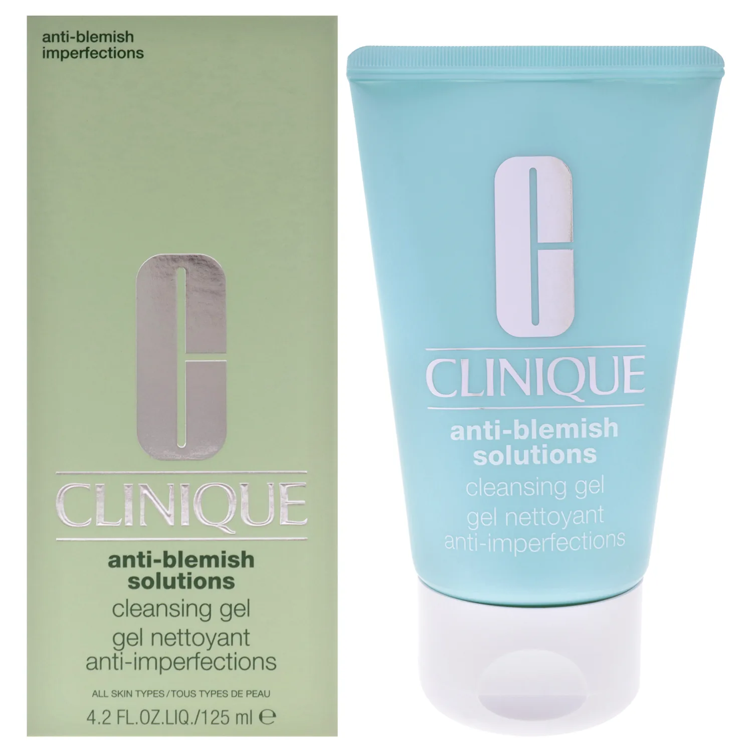 Clinique Acne Solutions Oil Control Cleansing Gel with 2% Salicylic Acid For Acne-Prone Skin, 4.2 Fl Oz