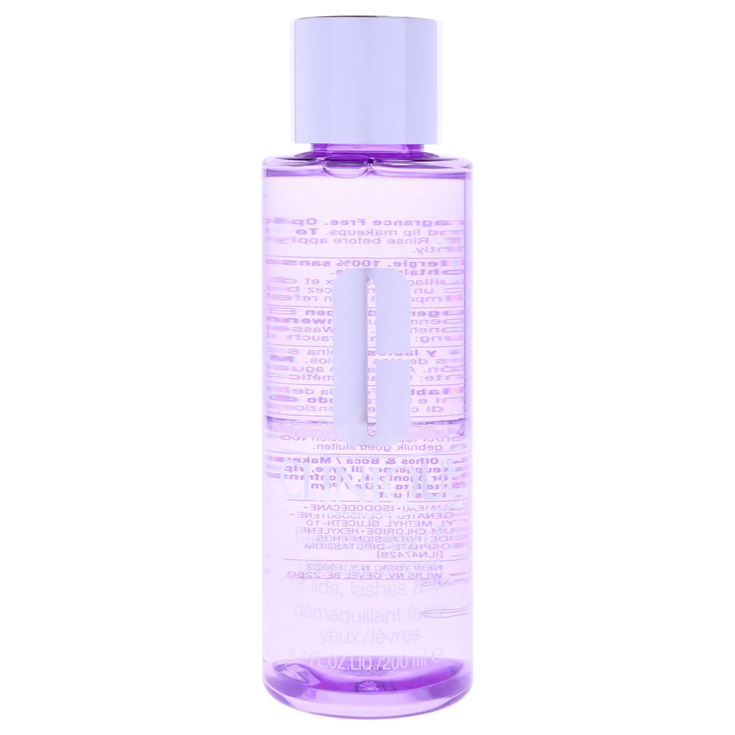Clinique Take The Day Off Liquid Makeup Remover For Lids, Lashes, + Lips | Oil Free + Non-Irritating, 6.7 Fl Oz