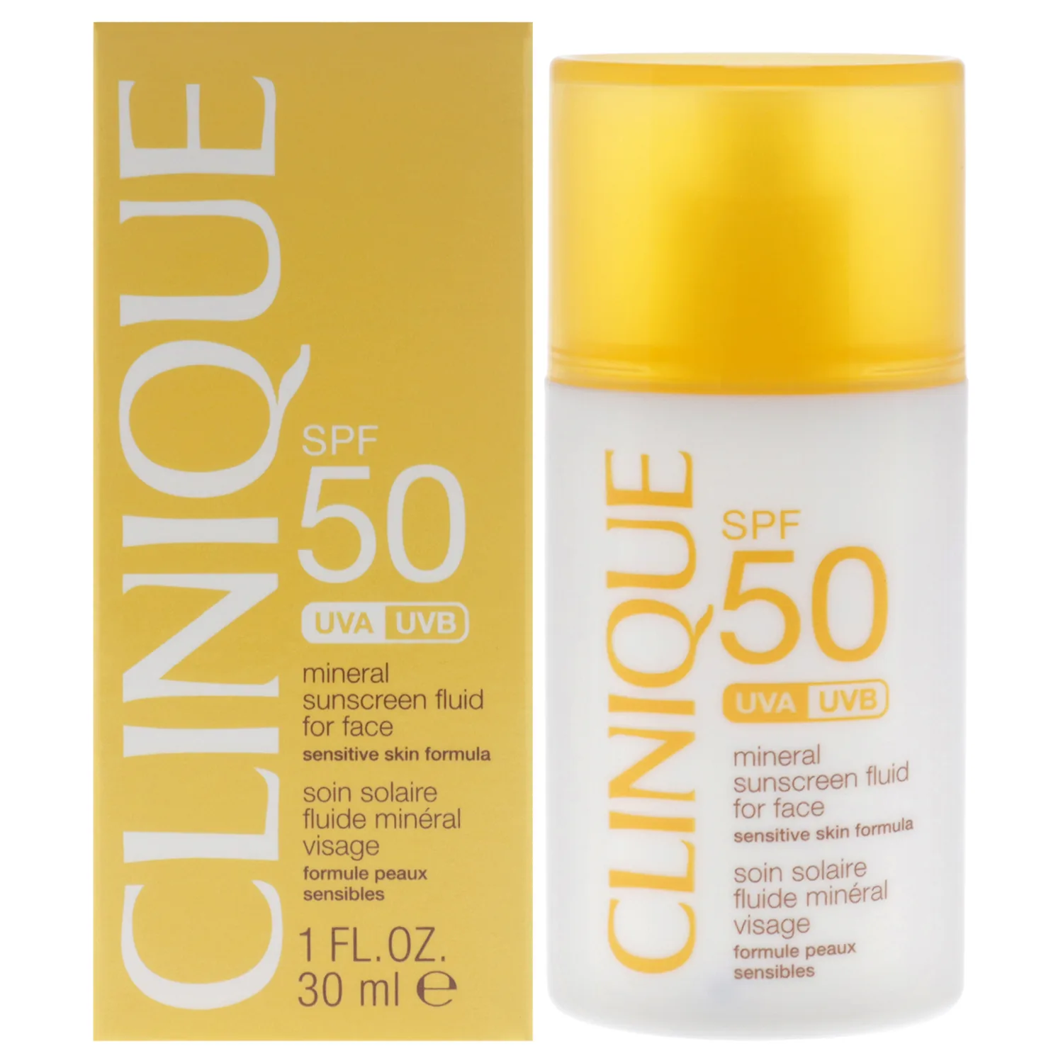 Clinique SPF 50 Mineral Sunscreen Fluid For Face 30ml / 1 oz