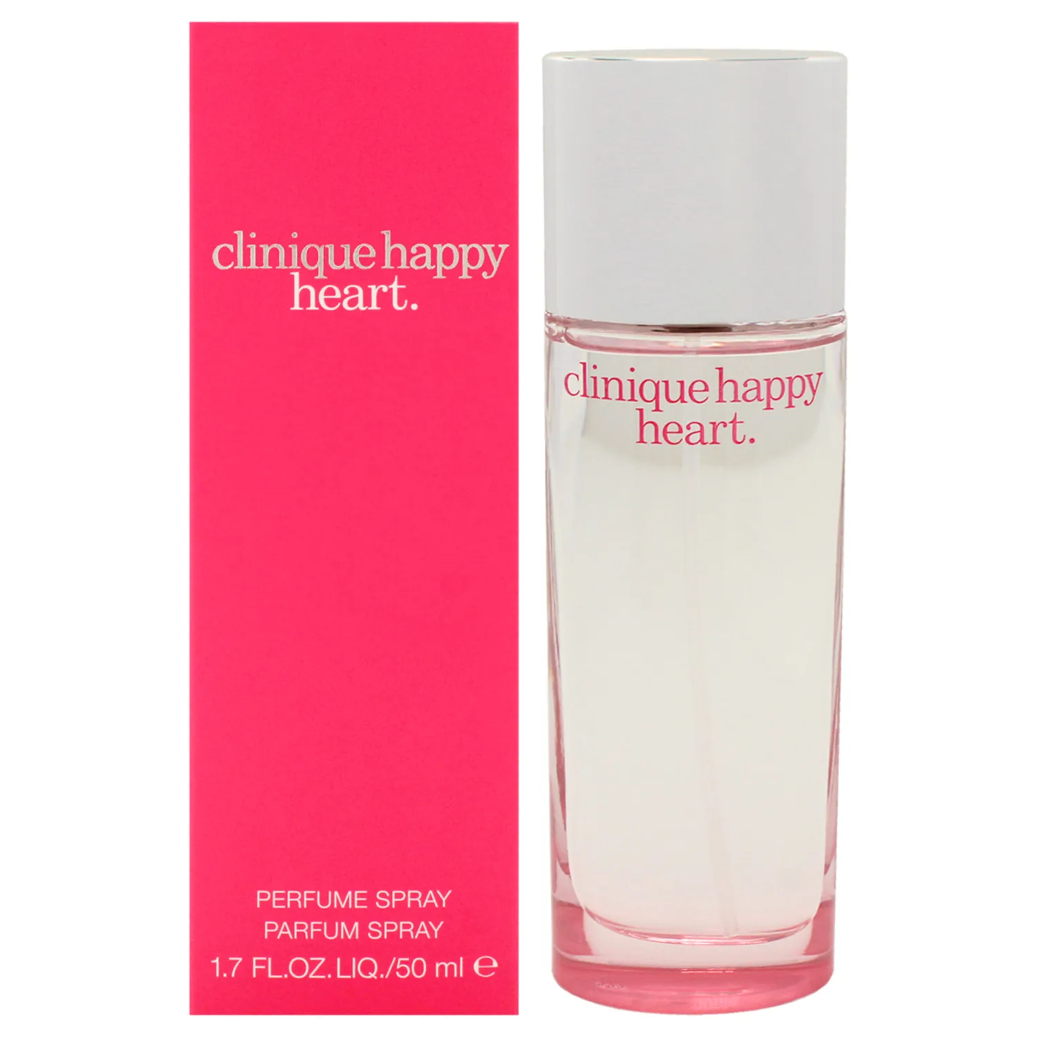Clinique Happy Heart Eau de Parfum Spray - Perfume for Women | Notes of Mandarin, Cucumber, Yellow Primrose, Water Hyacinth, + Blonde Wood, 1.7 Fl Oz