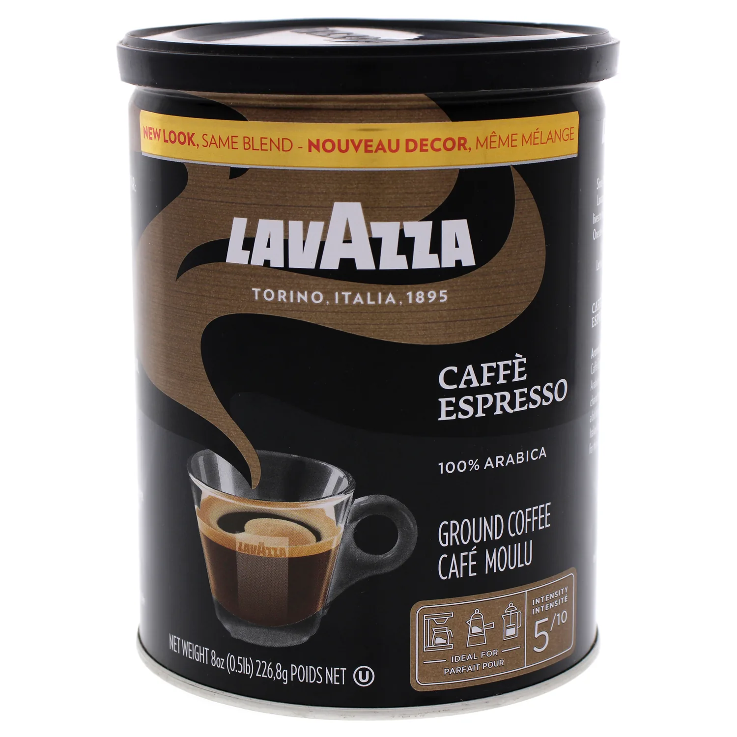 Lavazza Caffe Espresso Medium Roast Ground Coffee 8 oz