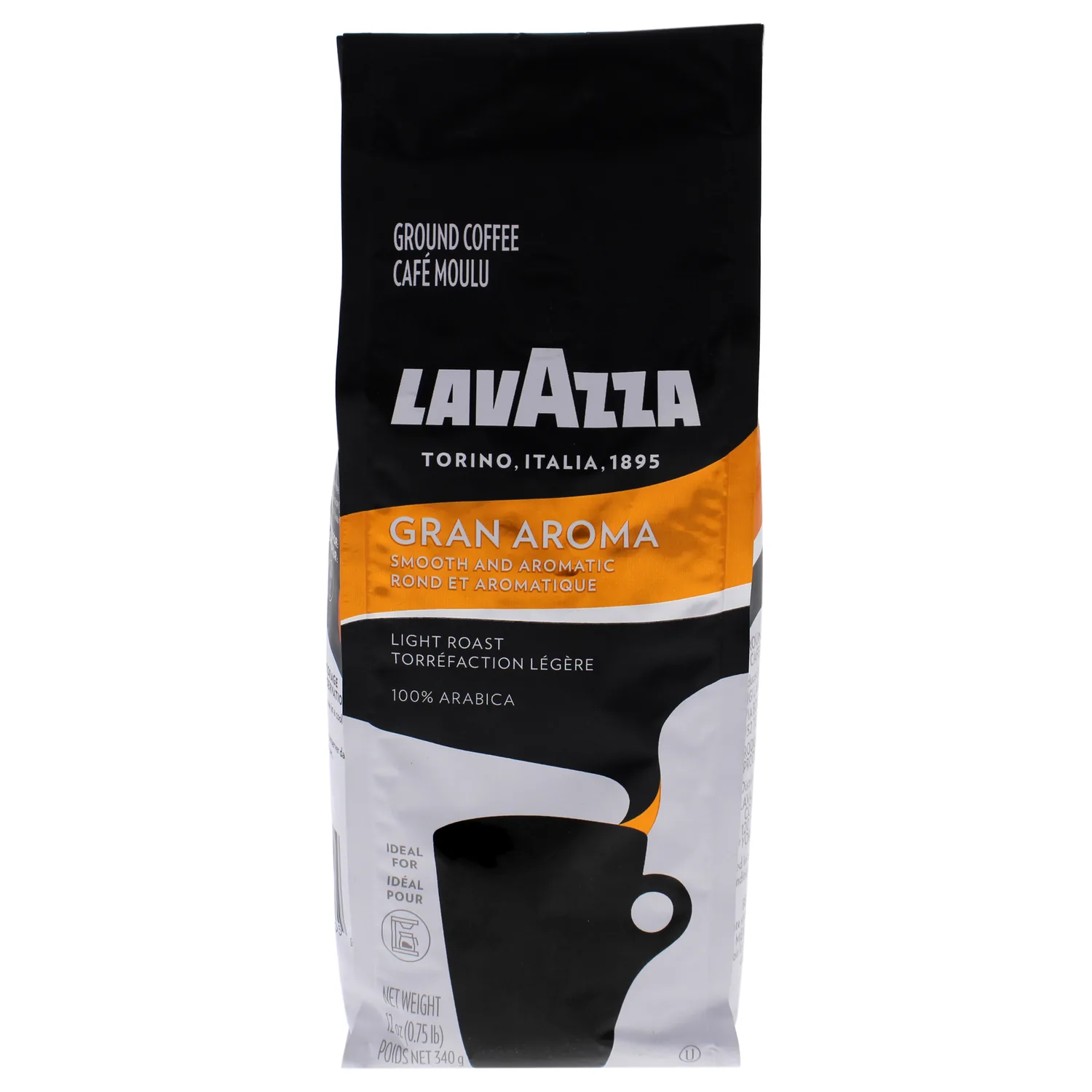 Lavazza Gran Aroma Medium Roast Ground Coffee 12 oz