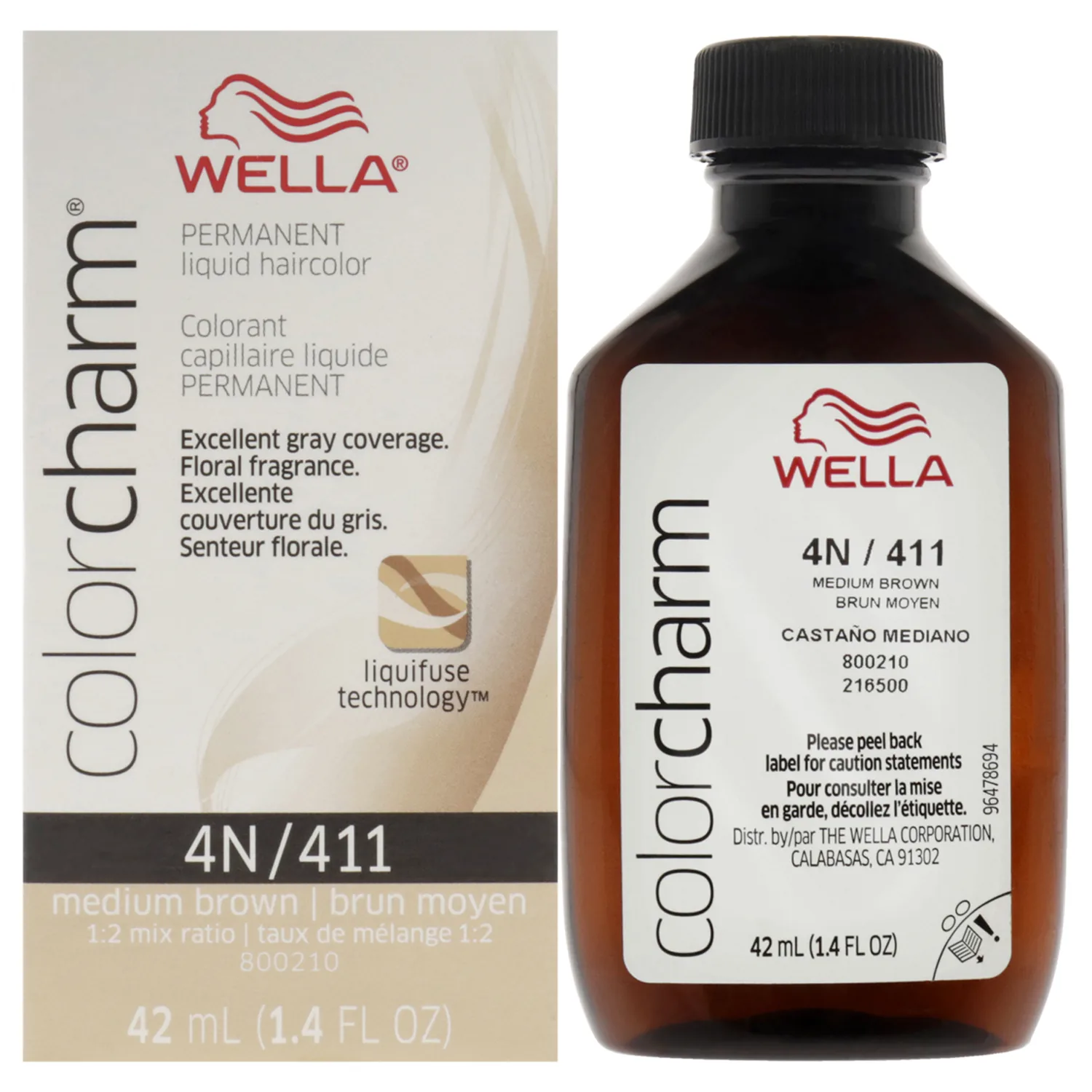 Wella Color Charm 4N Medium Brown 1.42 oz