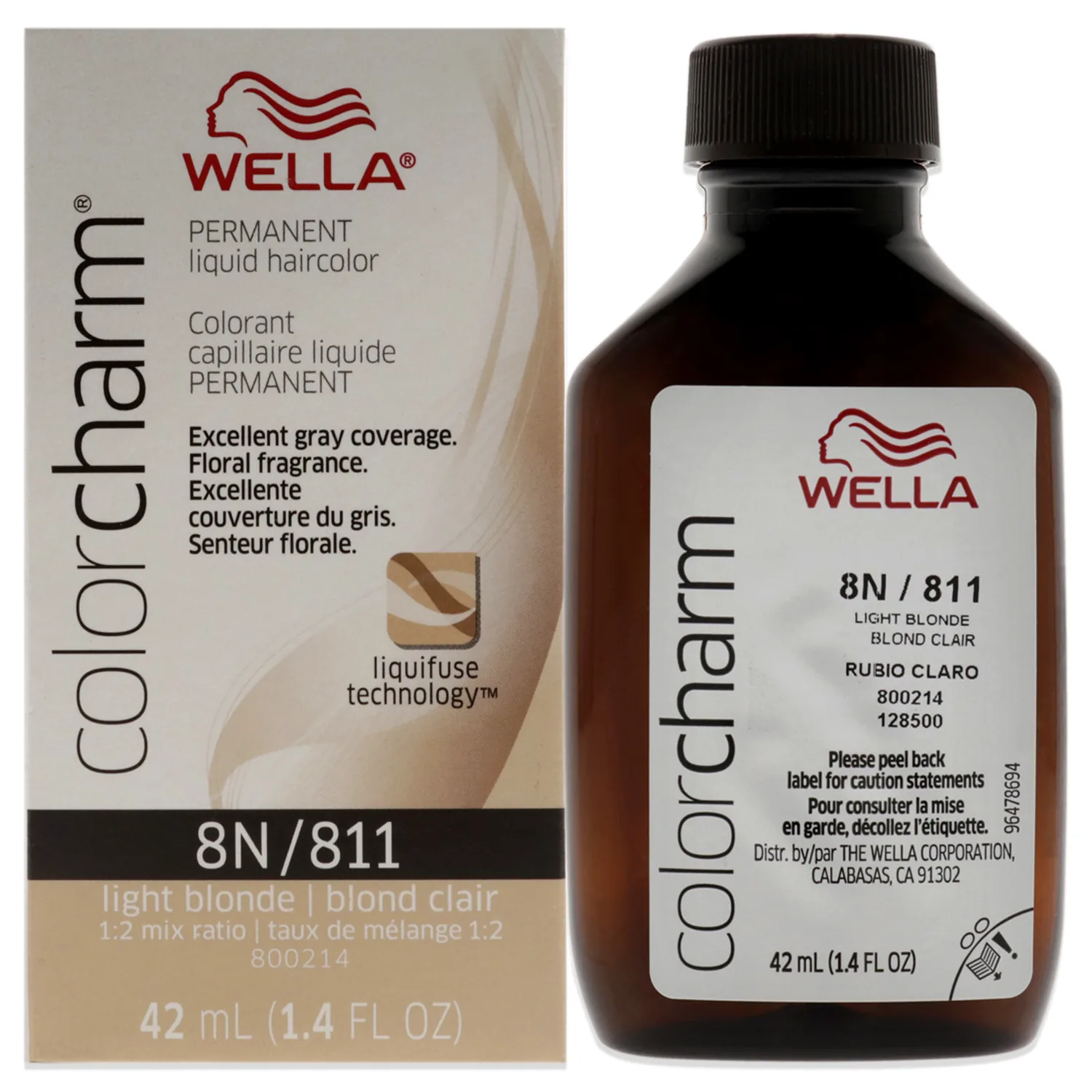 Wella Color Charm 8N Light Blonde 1.42 oz