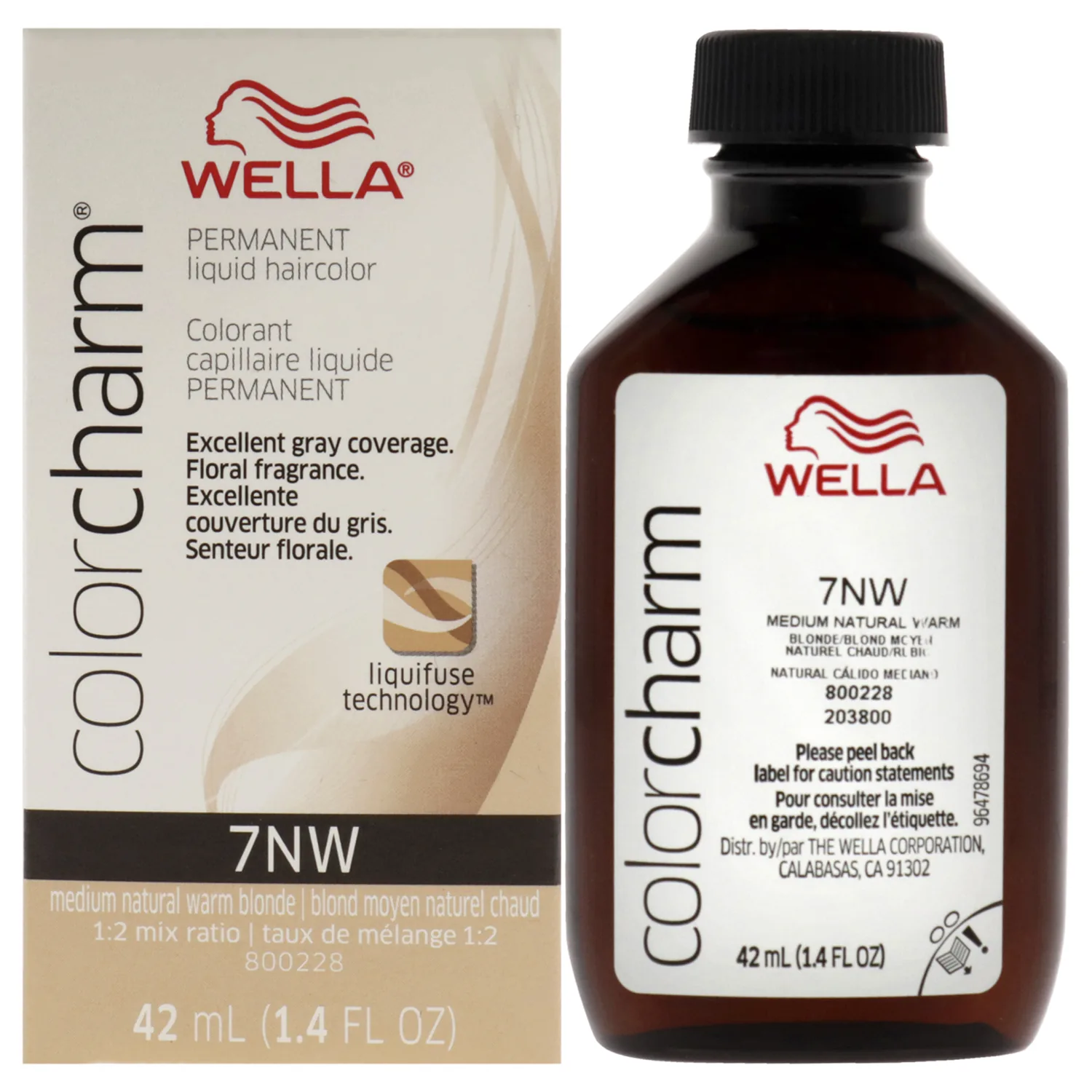 Wella Color Charm 7NW Medium Natural Warm Blonde 1.42 oz