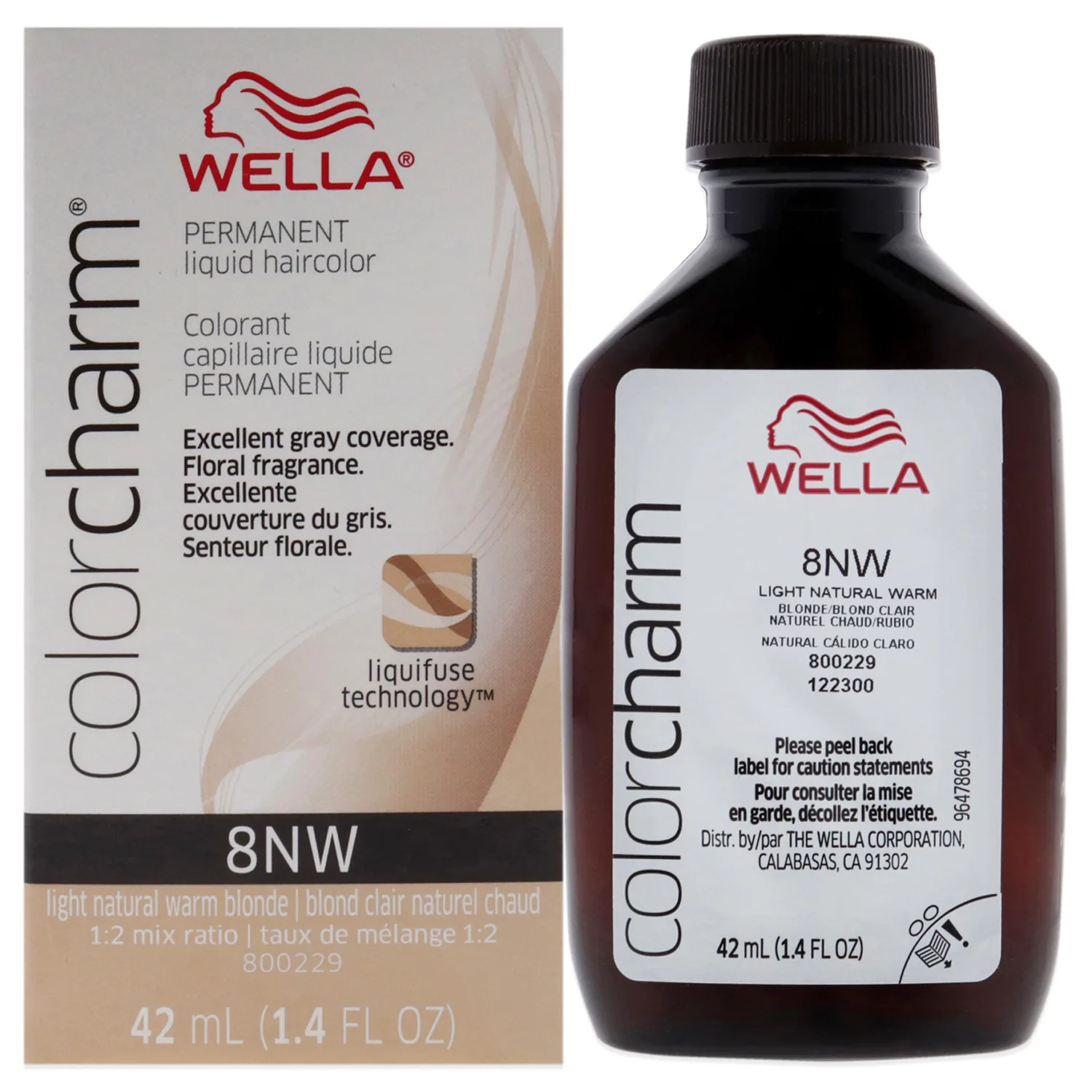 Wella Color Charm 8NW Light Natural Warm Blonde 1.42 oz
