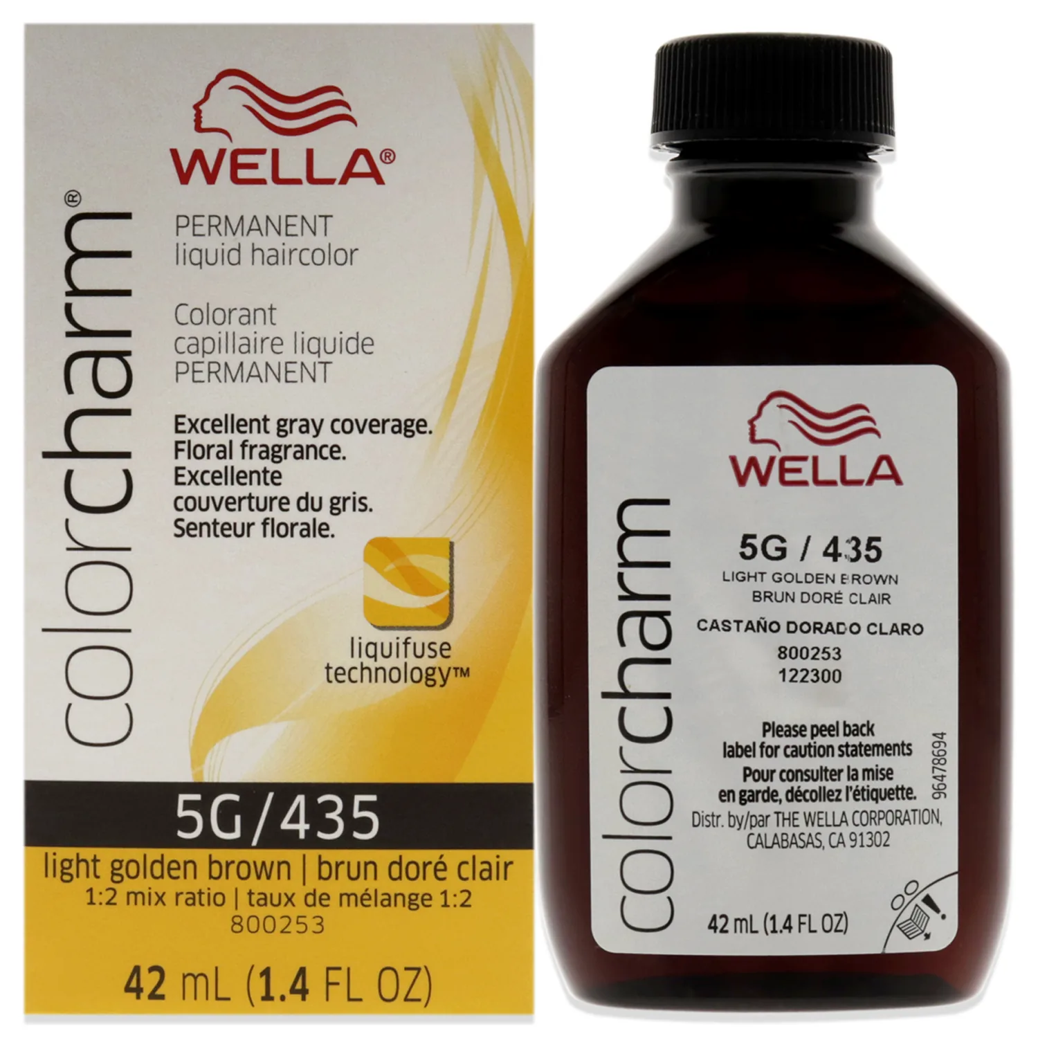 Wella 435 5G Light Golden Brown Hair Color 1.4 fl oz