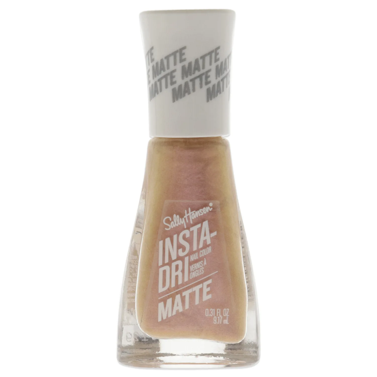 Sally Hansen Insta Dri Matte Metallics - 017 Rose Flush Nail Polish 0.31 oz