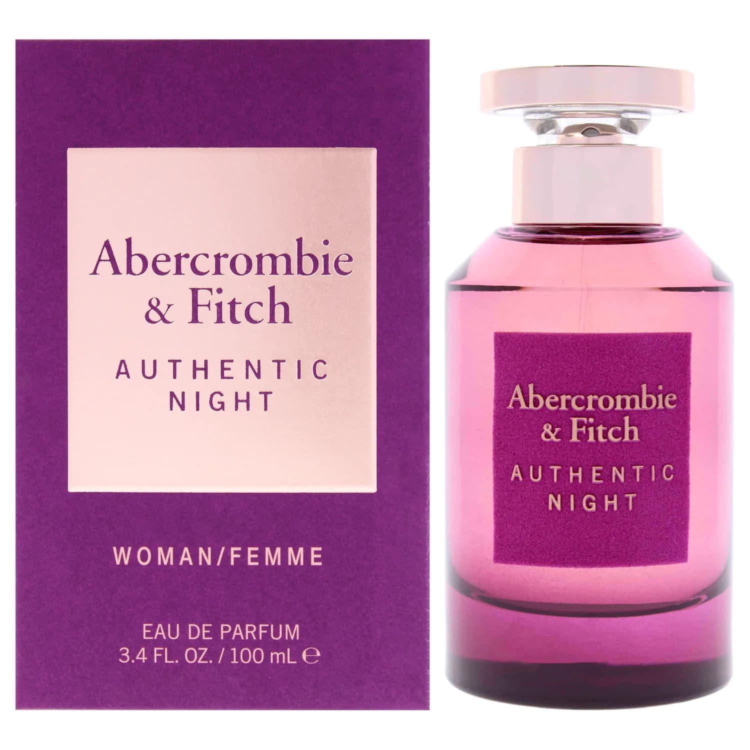 Abercrombie & Fitch Authentic Night Women 3.4 oz EDP Spray