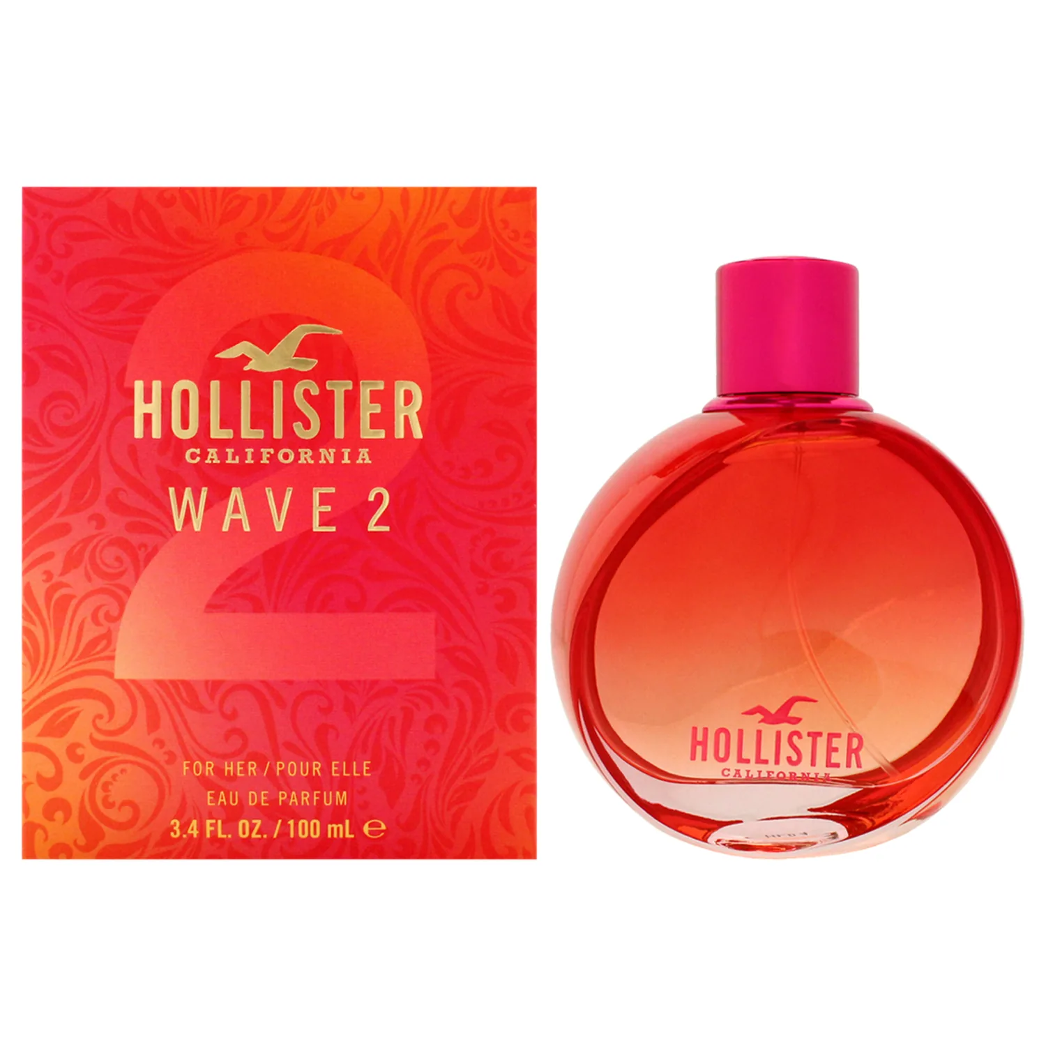 Hollister Wave 2 Eau de Parfum 100ml / 3.4 oz for Women
