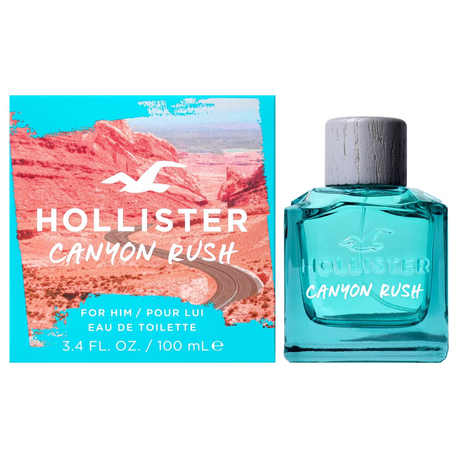 Hollister Canyon Rush Eau de Toilette for Him, 3.4 fl oz