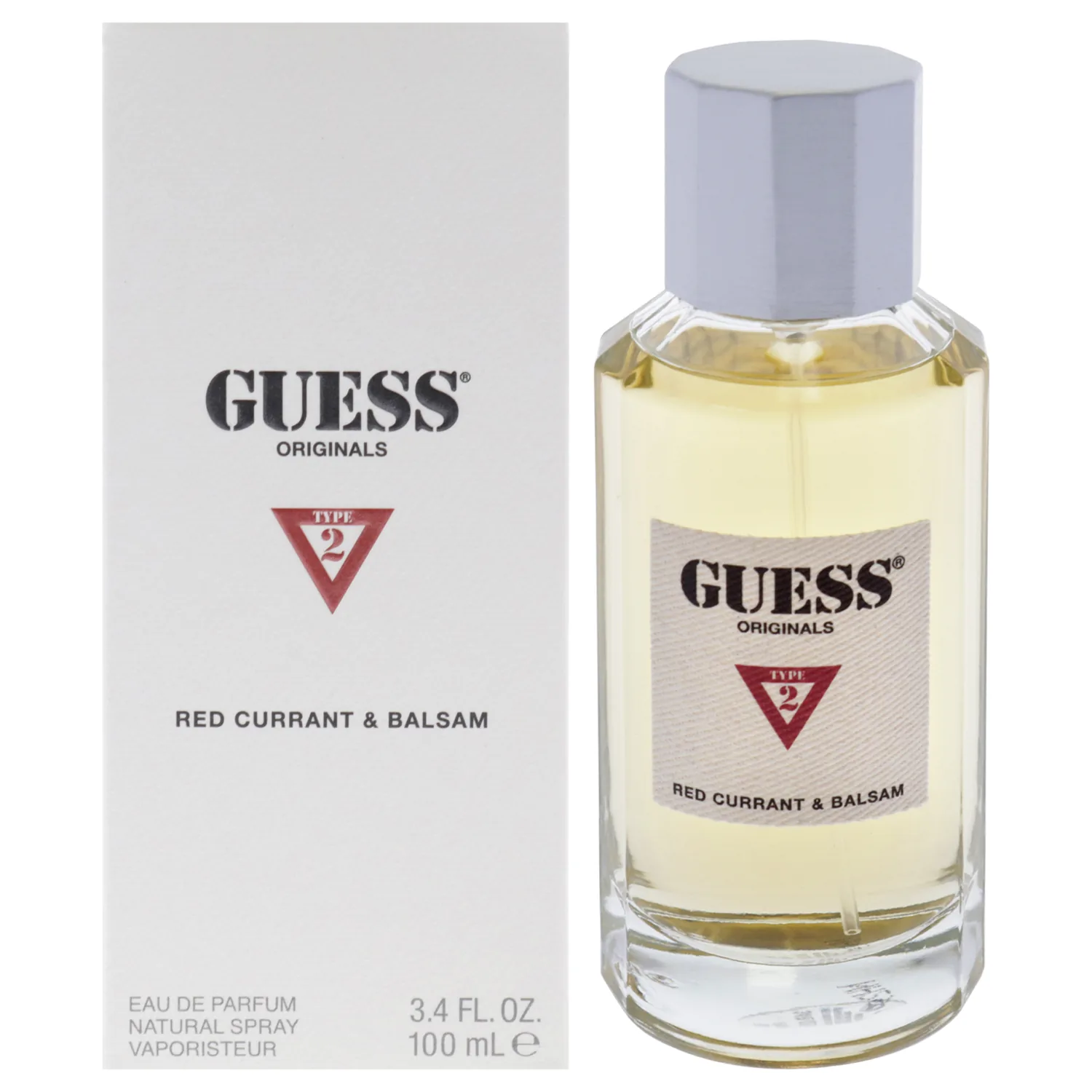 Guess Originals Type 2 Red Currant and Balsam for Unisex - 3.4 oz EDP Spray