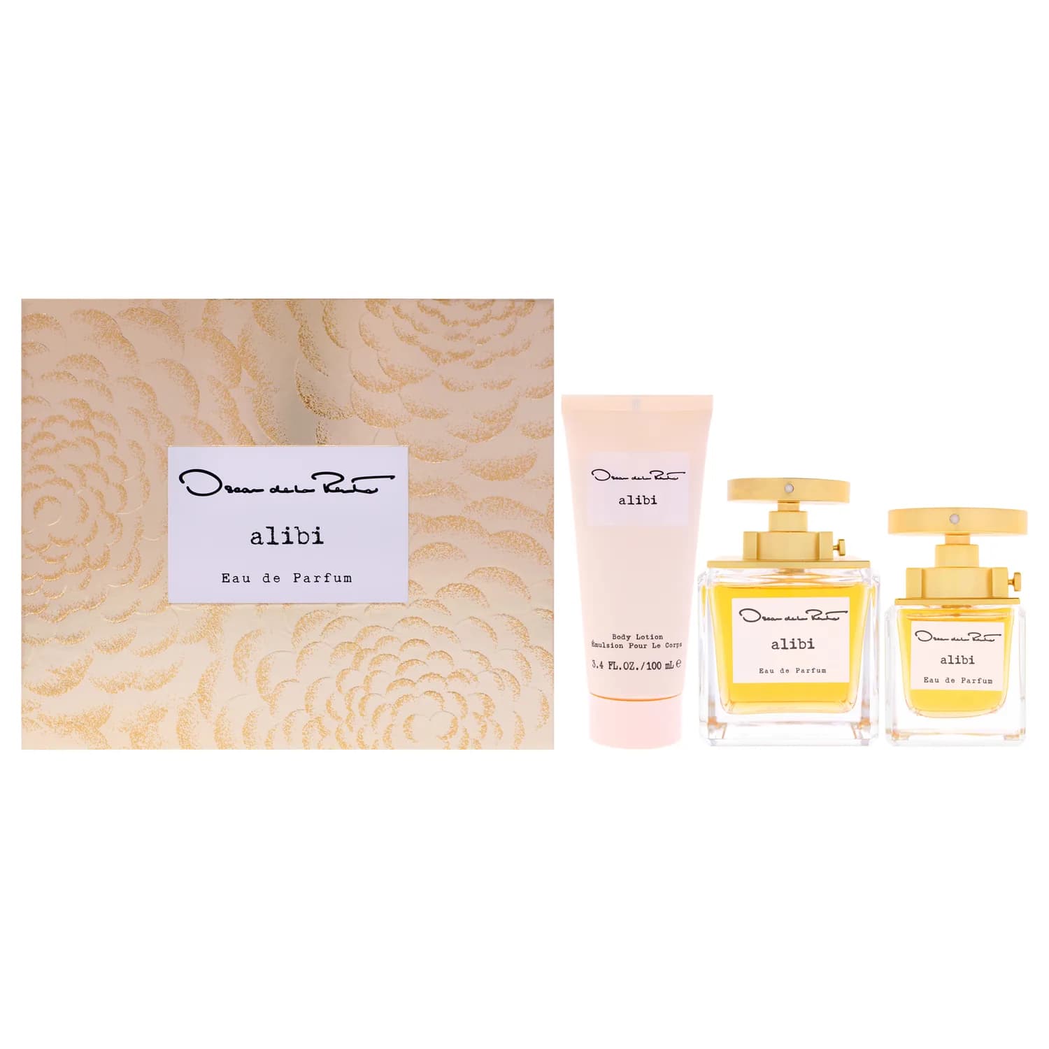 Oscar de la Renta Alibi Bath & Body Gift Set 100ml / 3.4 oz / 3 pc for Women