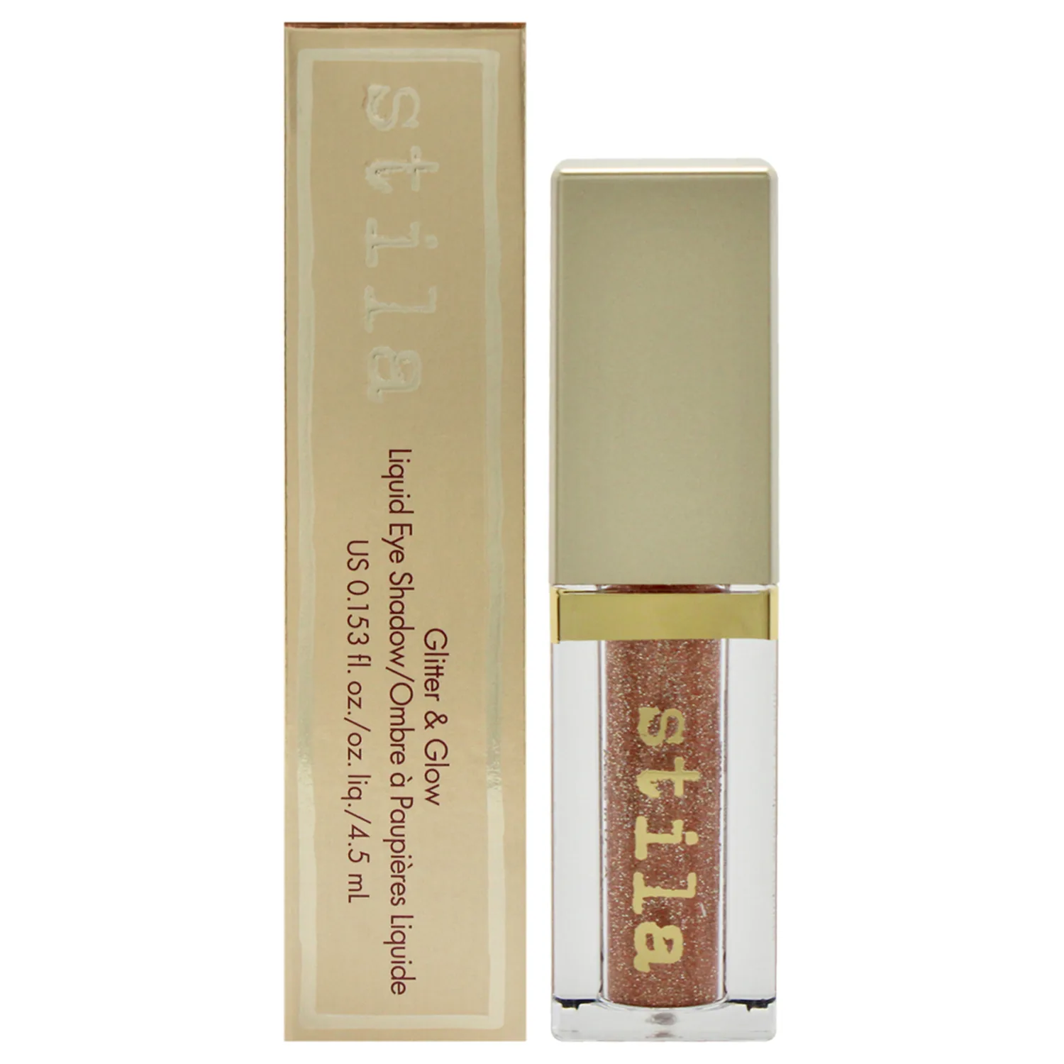 Stila Magnificent Metals Glitter and Glow Liquid Eye Shadow Long Lasting Sparkle, Quick-Drying Eye Makeup Lightweight Water Base Kitten Karma