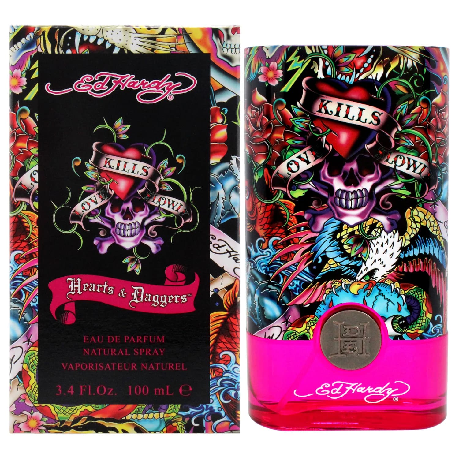 Ed Hardy Hearts & Daggers 3.4 Edp Sp For Women Fragrance:women 0
