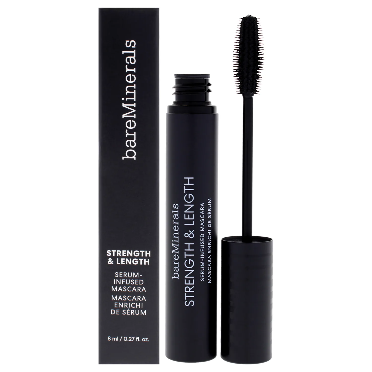 bareMinerals Strength & Length Serum-Infused Mascara - Extreme Black 0.27 oz