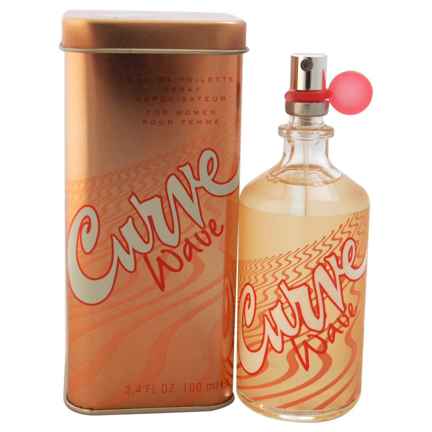 Curve Wave for Women Eau De Toilette Spray, 3.4 Fl. Oz., women's fragrance (CWAF00007)