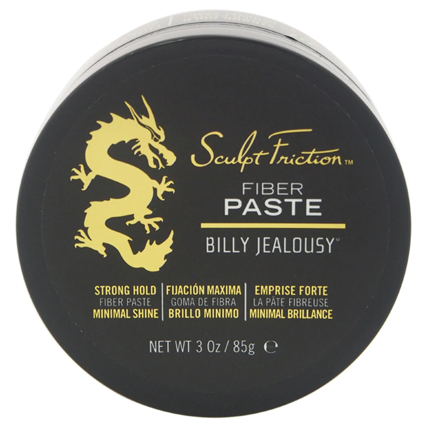 Billy Jealousy Sculpt Friction Fiber Hair Paste for Men, Adds Volume & Texture with Touchable Hold & Low Shine, Hair Product for Fine or Thinning Crown, 3 Oz