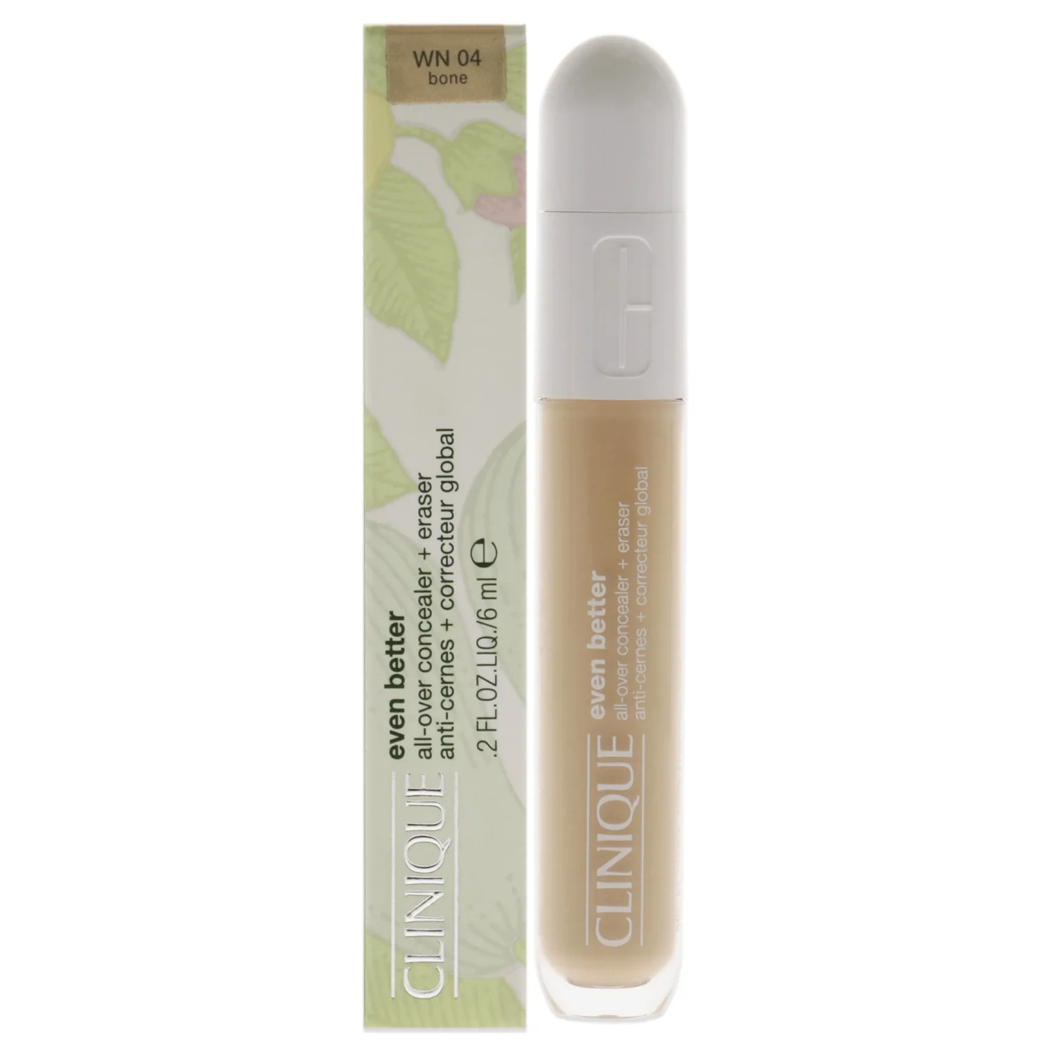 Clinique Even Better All-Over Concealer Plus Eraser - WN 04 Bone 0.2 oz