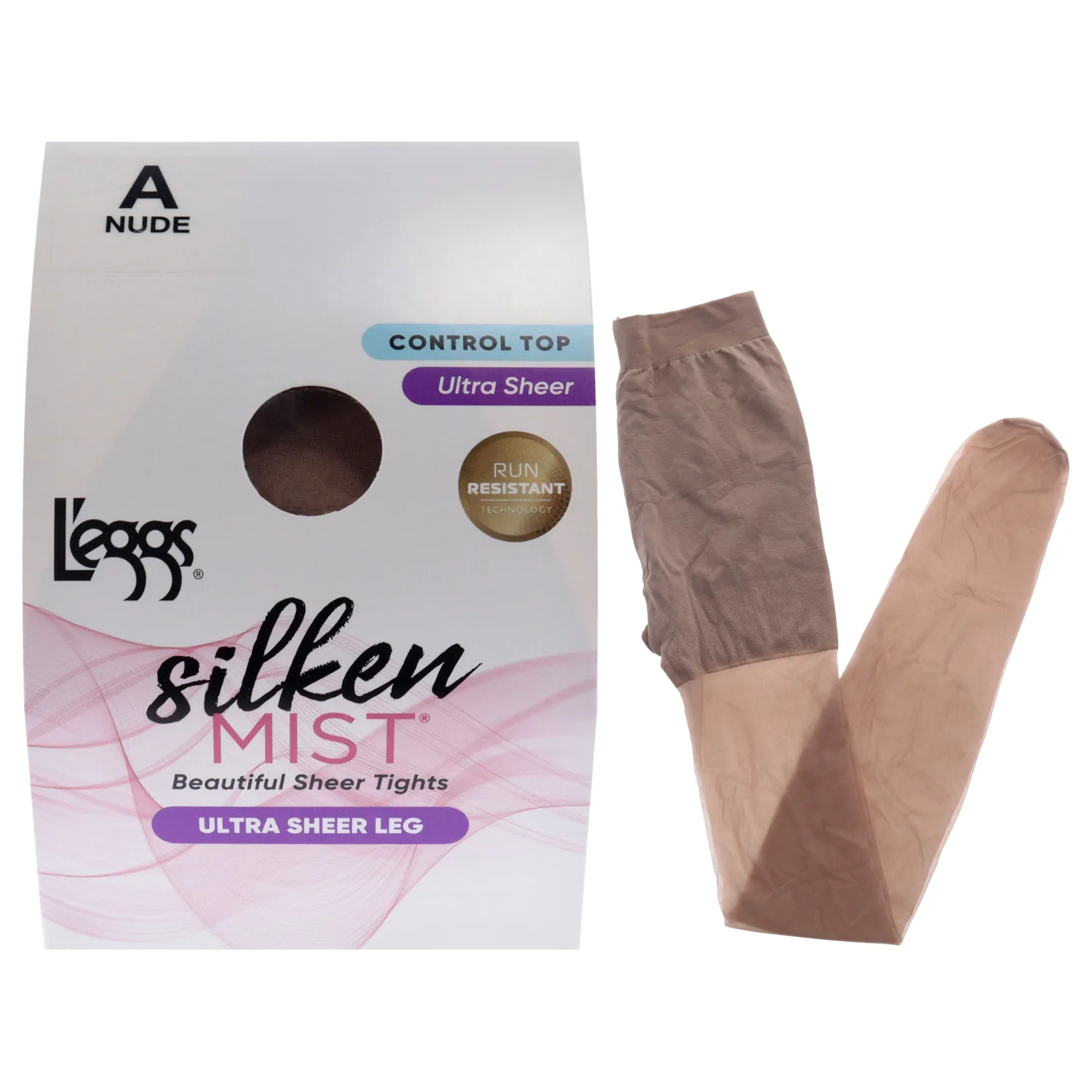 L'eggs Silken Mist Ultra Sheer Tights - Nude for Women