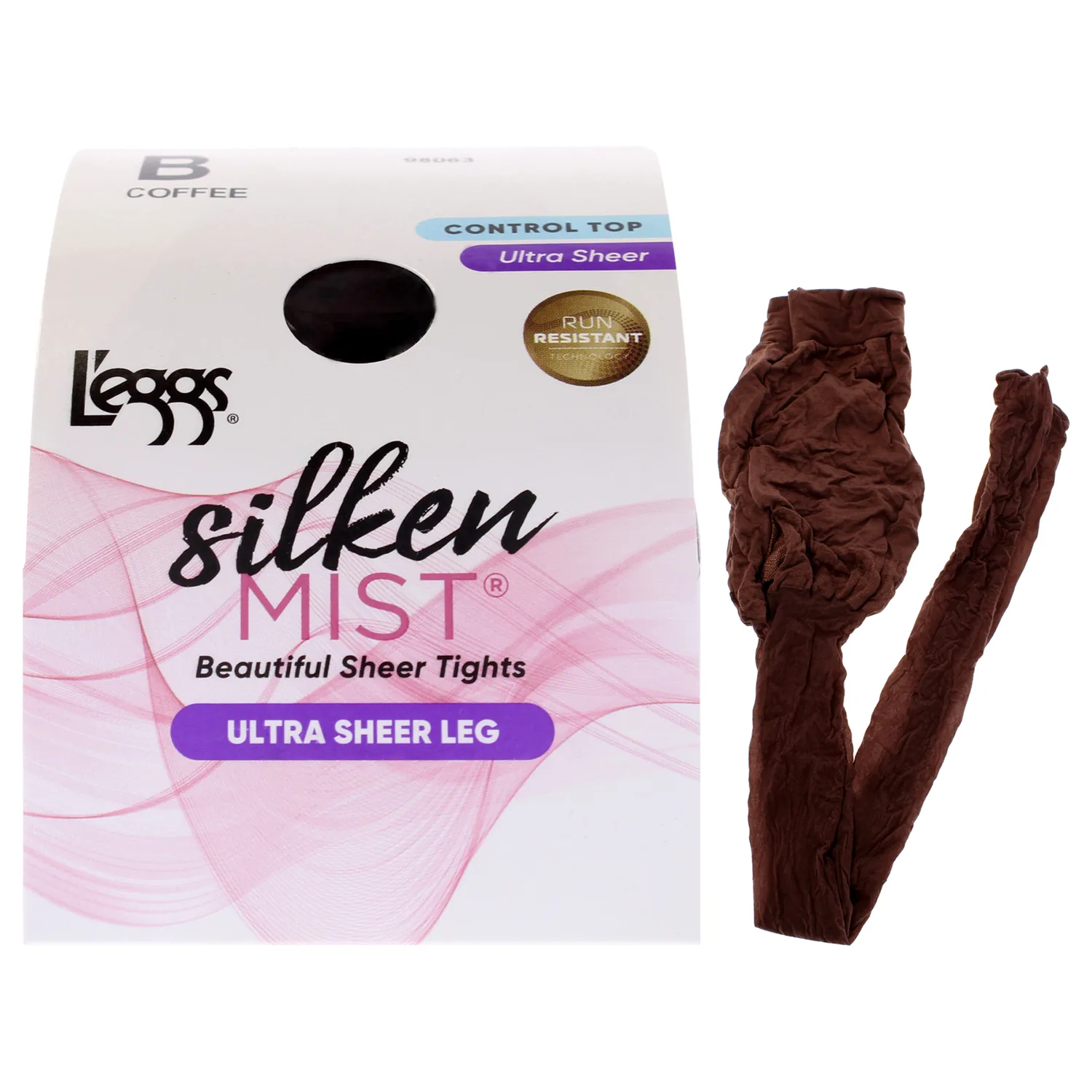 Leggs Silken Mist Beautiful Sheer Tights Ultra Sheer - LSM200 Coffee for Women