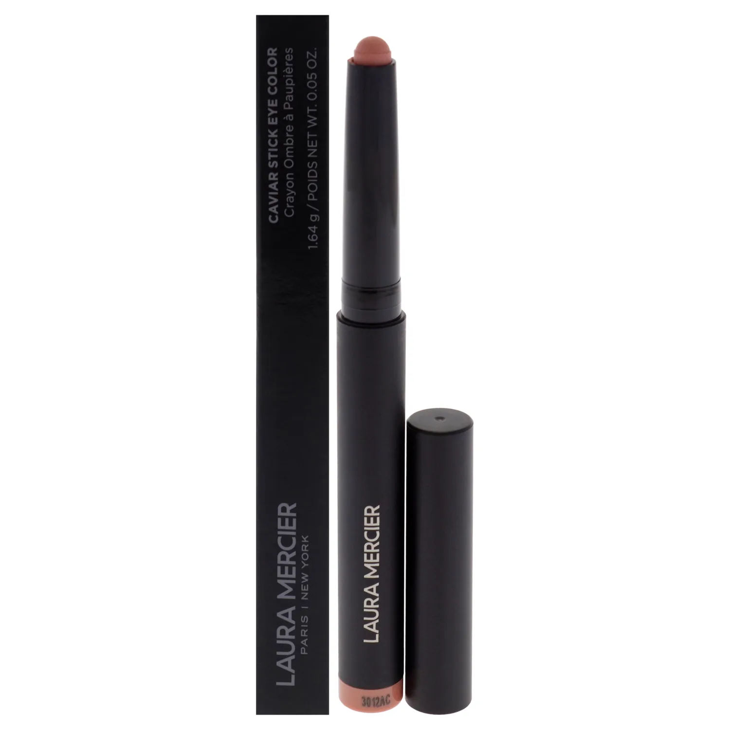 Laura Mercier Caviar Stick Cream Eyeshadow: Matte Finish, 24HR Wear, Long Lasting, Rich Color, Easily Blendable and Buildable, Waterproof, Hyaluronic Acid Infused, Eyeshadow Stick Set, Peach