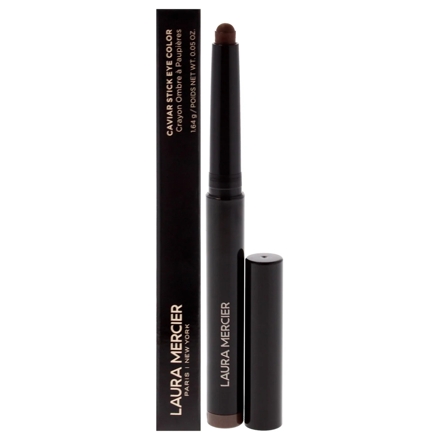 Laura Mercier Caviar Stick Cream Eyeshadow: Shimmer Finish, 24HR Wear, Long Lasting, Rich Color, Easily Blendable and Buildable, Waterproof, Hyaluronic Acid Infused, Eyeshadow Stick Set, Cocoa