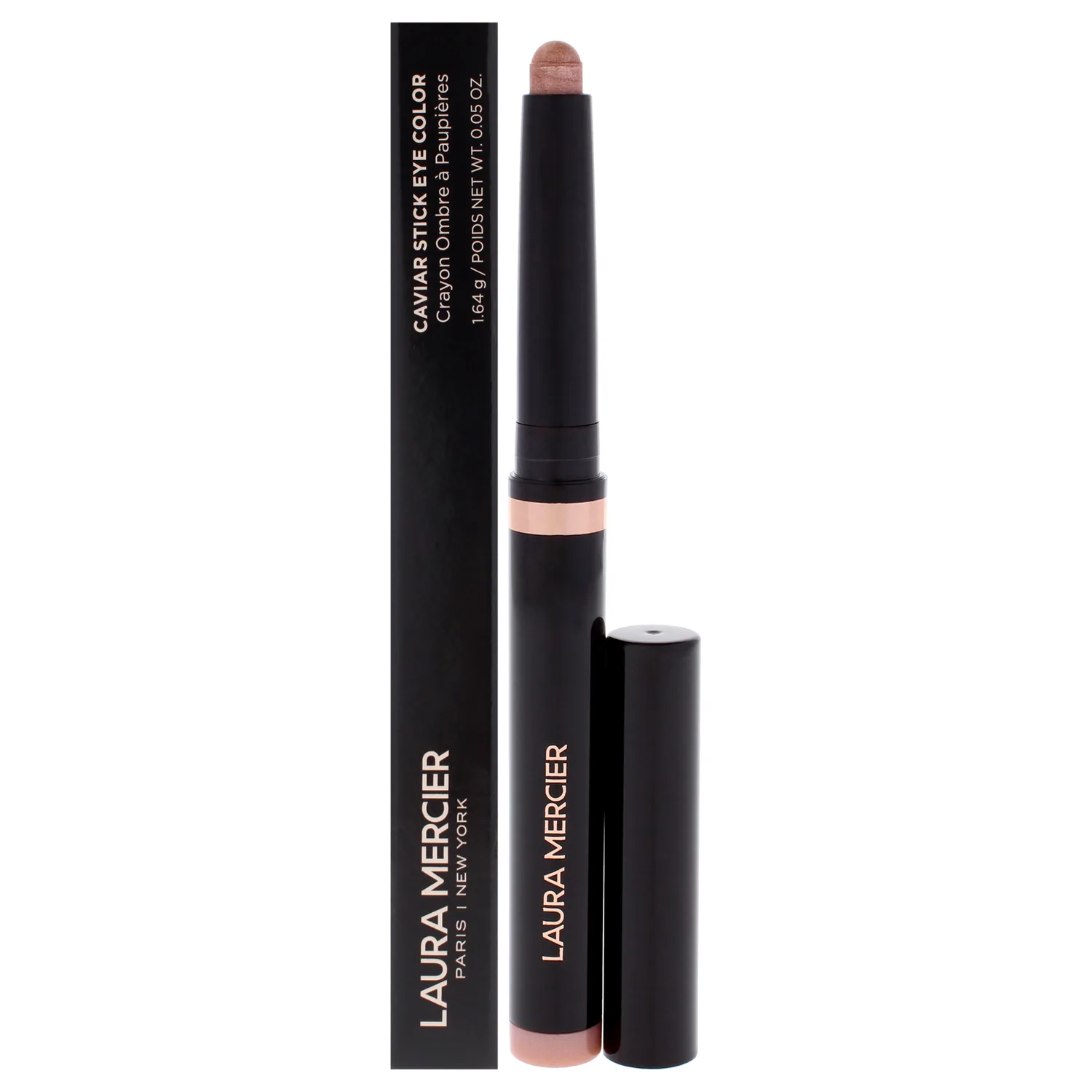 Laura Mercier Caviar Stick Cream Eyeshadow: Shimmer Finish, 24HR Wear, Long Lasting, Rich Color, Easily Blendable and Buildable, Waterproof, Hyaluronic Acid Infused, Eyeshadow Stick Set, Wild Rose