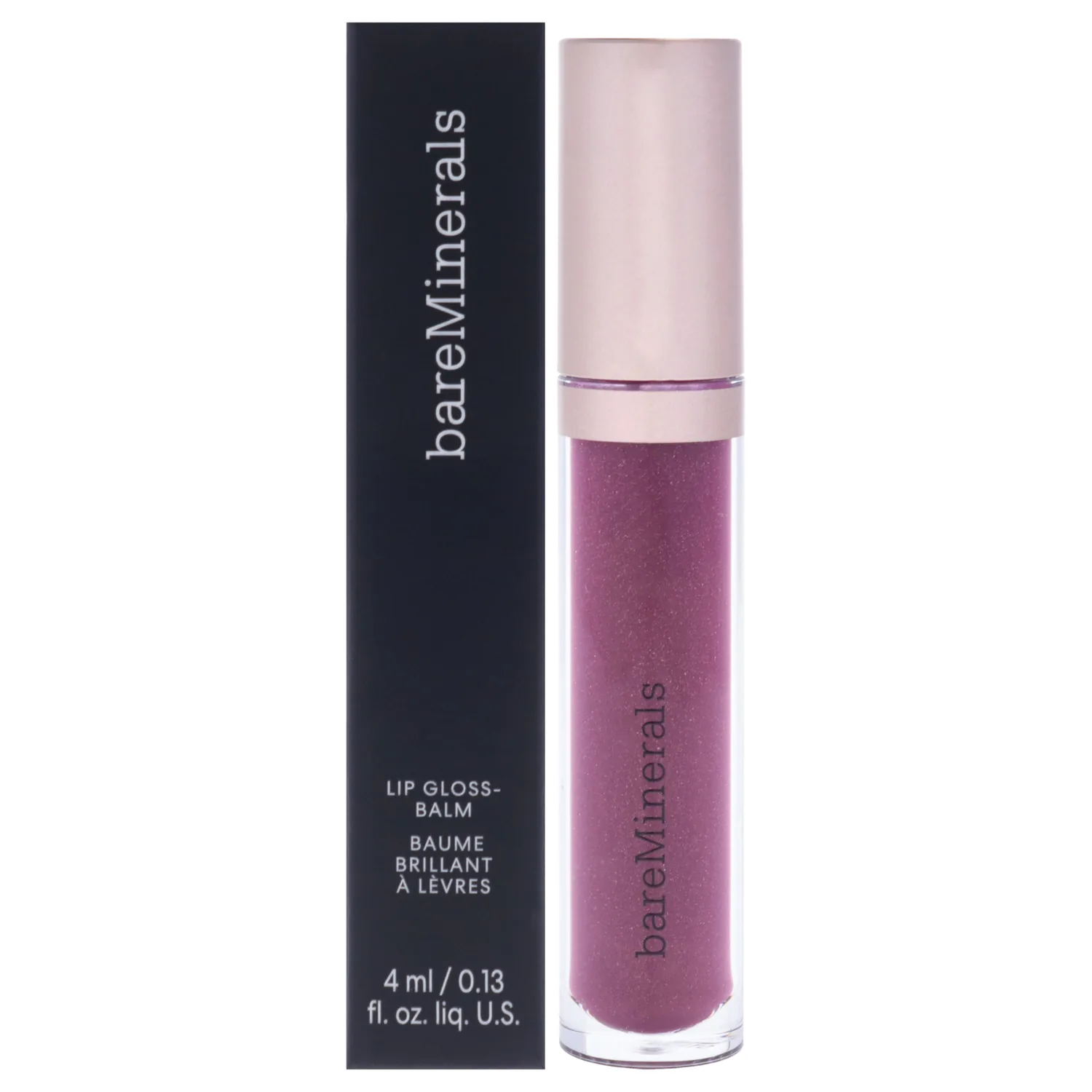 bareMinerals Mineralist Lip Gloss-Balm, Hydrating Lip Gloss + Balm Hybrid, Sheer Glossy Lip Balm, No Stickiness, Improves Lip Smoothness, Vegan - Ambition