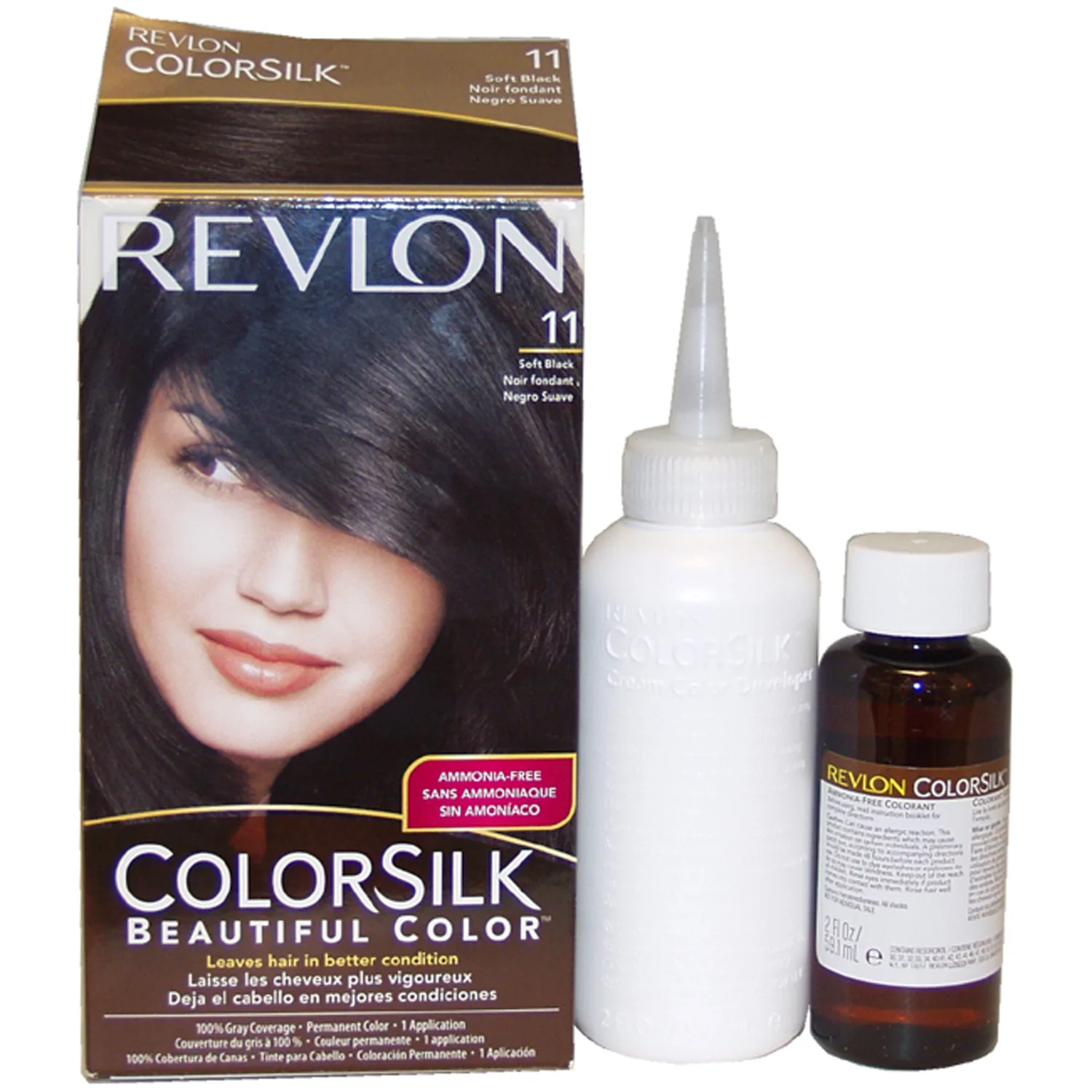 Revlon Colorsilk Beautiful Color Hair Color 11 Soft Black