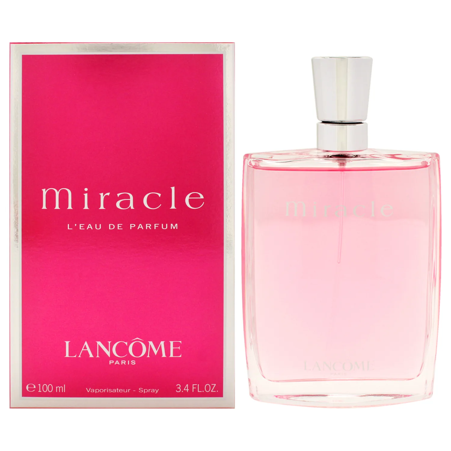 Lancôme Miracle Eau de Parfum - Long Lasting Fragrance with Notes of Magnolia, Ginger & Amber - Spicy & Floral Women's Perfume - 3.4 Fl Oz