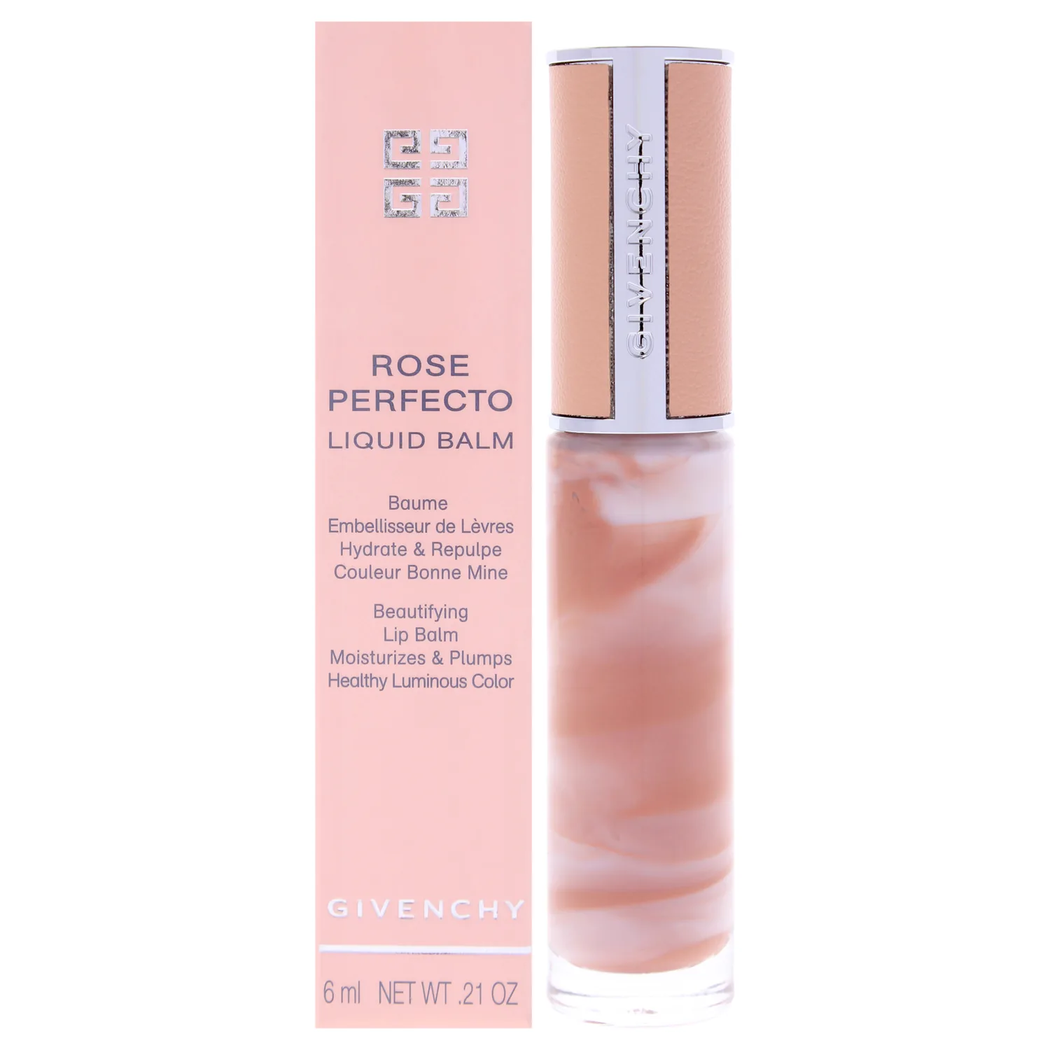 Rose Perfecto Tinted Liquid Lip Balm - N110 Milky Nude by Givenchy for Women - 0.2 oz Lip Balm
