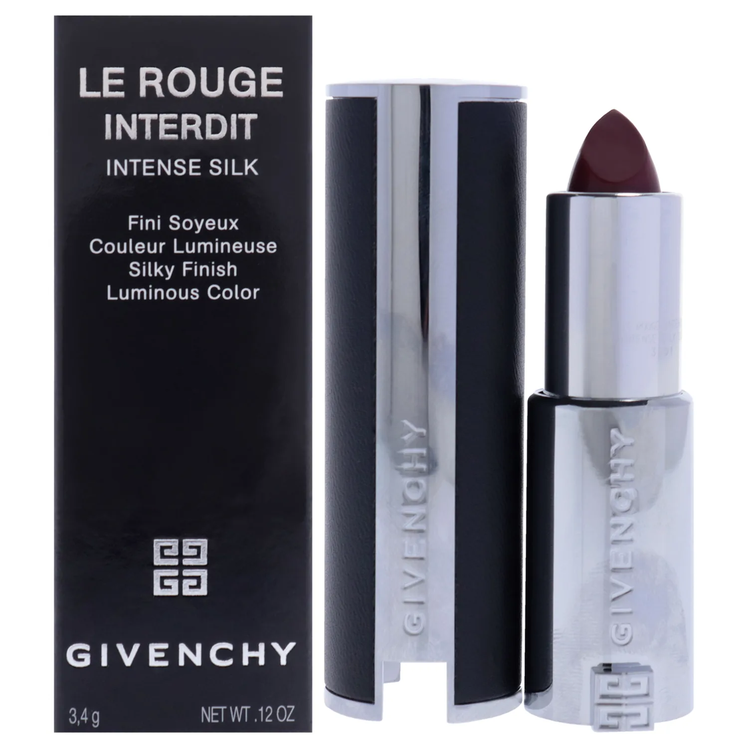 Givenchy Le Rouge Interdit Intense Silk - N334 Grenat Volontaire Lipstick 0.12 oz