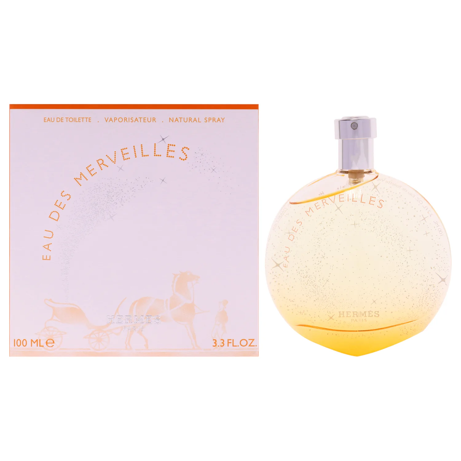 Hermes Paris Des MERVEILLES Eau DE Toilette 100ML VAPORIZADOR Unisex Adulto, Negro, Estándar