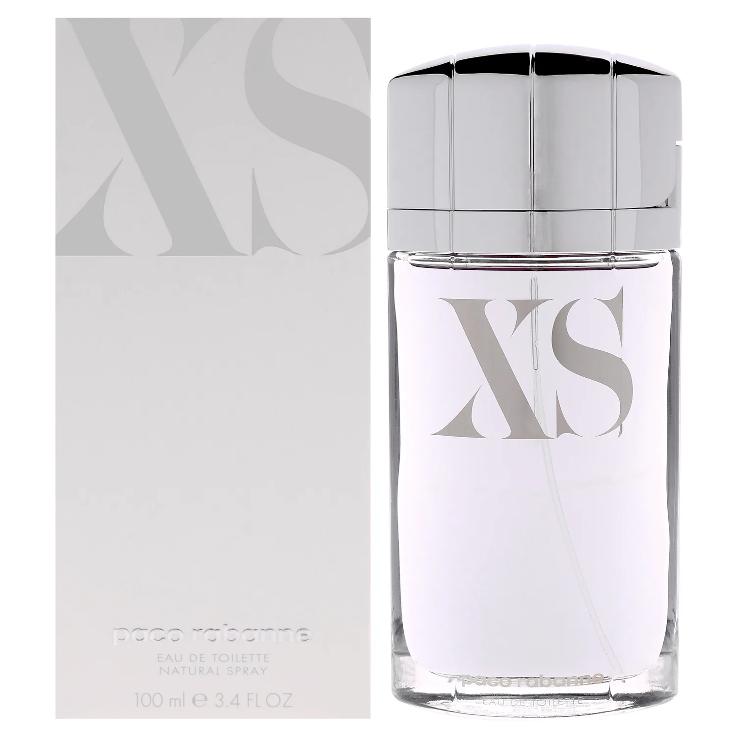Paco Rabanne Xs Eau De Toilette for Men 3.4 Oz/ 100 Ml - Spray - New Packaging, 3.4 Fl Oz