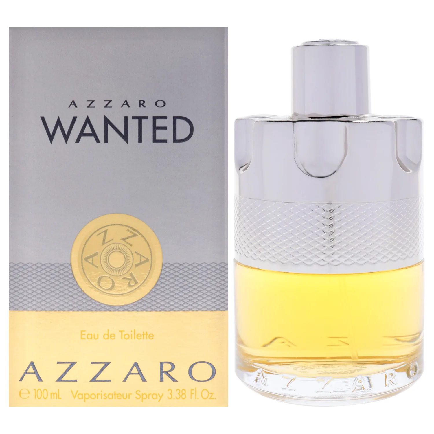 Azzaro Wanted Eau de Toilette - Vibrant & Irresistible Mens Cologne - Woody, Citrus & Spicy Fragrance - Cardamom, Lemon, Vetiver - Everyday Wear - Luxury Perfumes for Men - Full Size, 3.3 Fl. Oz