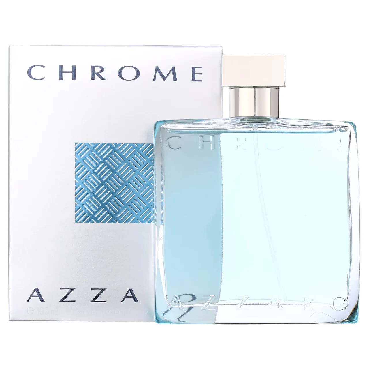 Azzaro Chrome Eau de Toilette - Fresh Aquatic Mens Cologne - Citrus, Woody, Musky Fragrance -Fresh Everyday Wear - Classic Summer Beach Scent - Luxury Perfumes for Men - Full Size, 3.38 Fl. Oz