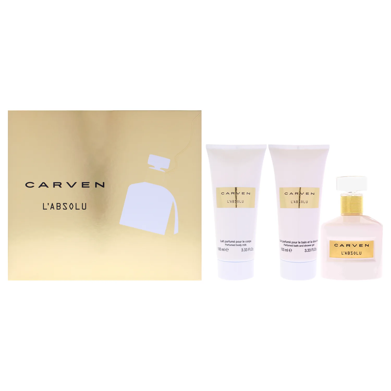 Carven LAbsolu Bath & Body Gift Set 98ml / 3.33 oz / 3 pc for Women