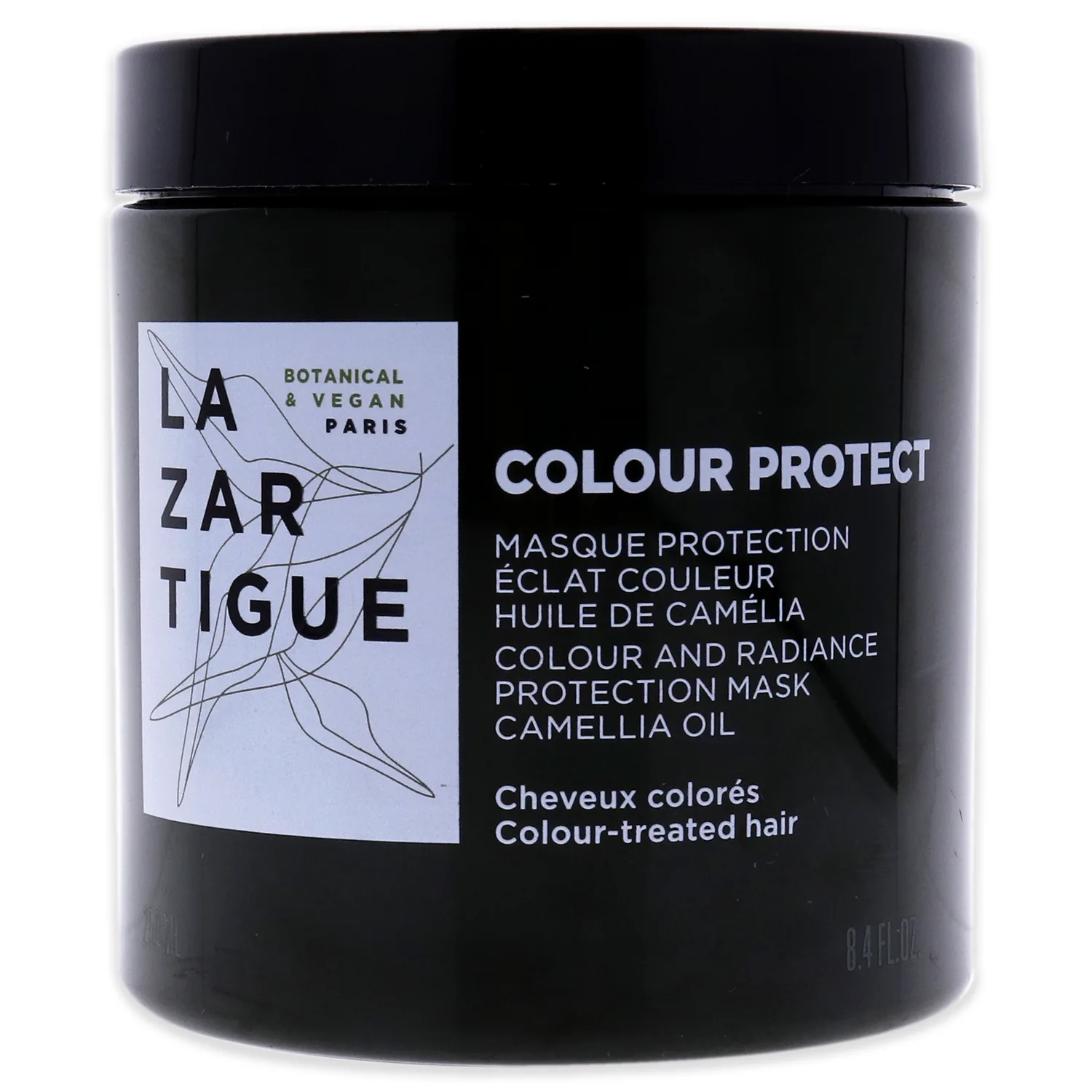 Lazartigue Color Protect Mask, Holds Color in Hair Fiber, Maximizes Radiance and Protects Hair, Mask for Colored Hair, Vegan, Sulfate & Silicone Free, 8.4 Fl Oz