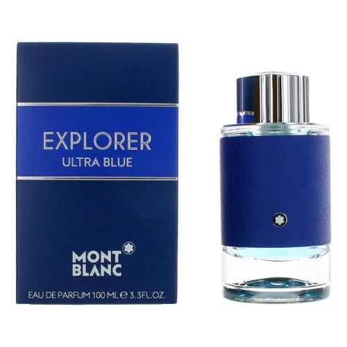 MONTBLANC - Explorer Ultra Blue Eau de Parfum - Men's Fragrance - Citrus Marine Woody - With notes of Lemon, Marine Accord & Patchouli - 3.3 Fl Oz