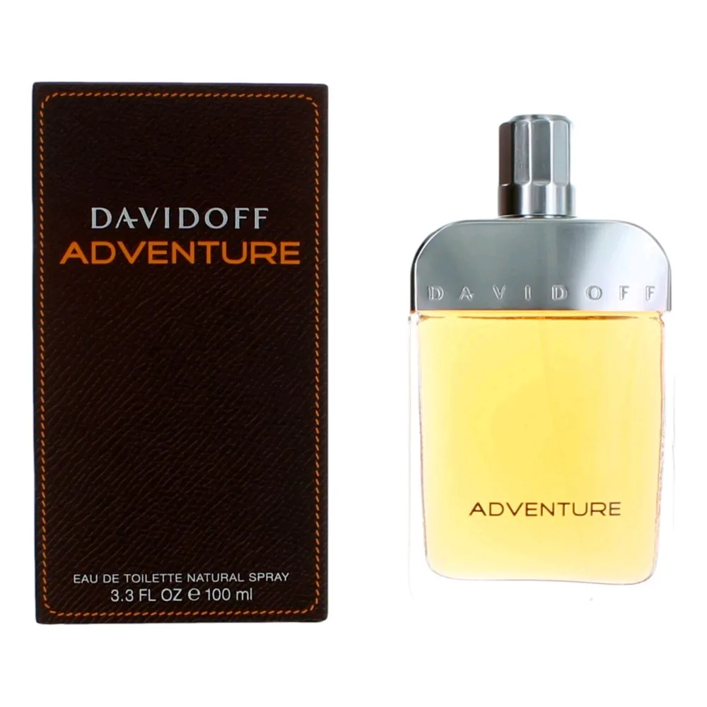 Davidoff Adventure Eau de Toilette – Woody Men's Cologne – With Notes of Mandarin, Pimento & Vetiver – Long Lasting Fragrance
