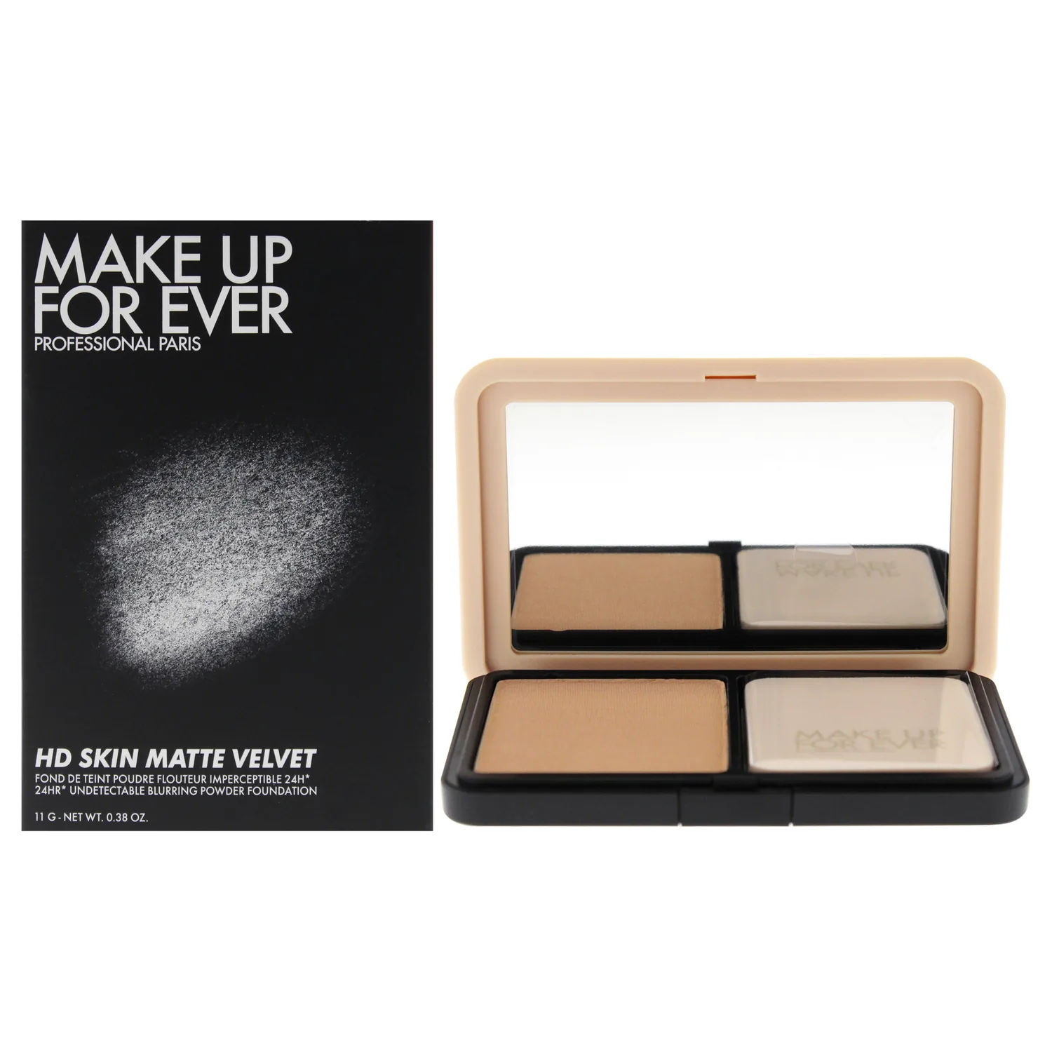 Make Up For Ever HD Skin Matte Velvet Powder Foundation - 1R12 Cool Ivory 0.38 oz