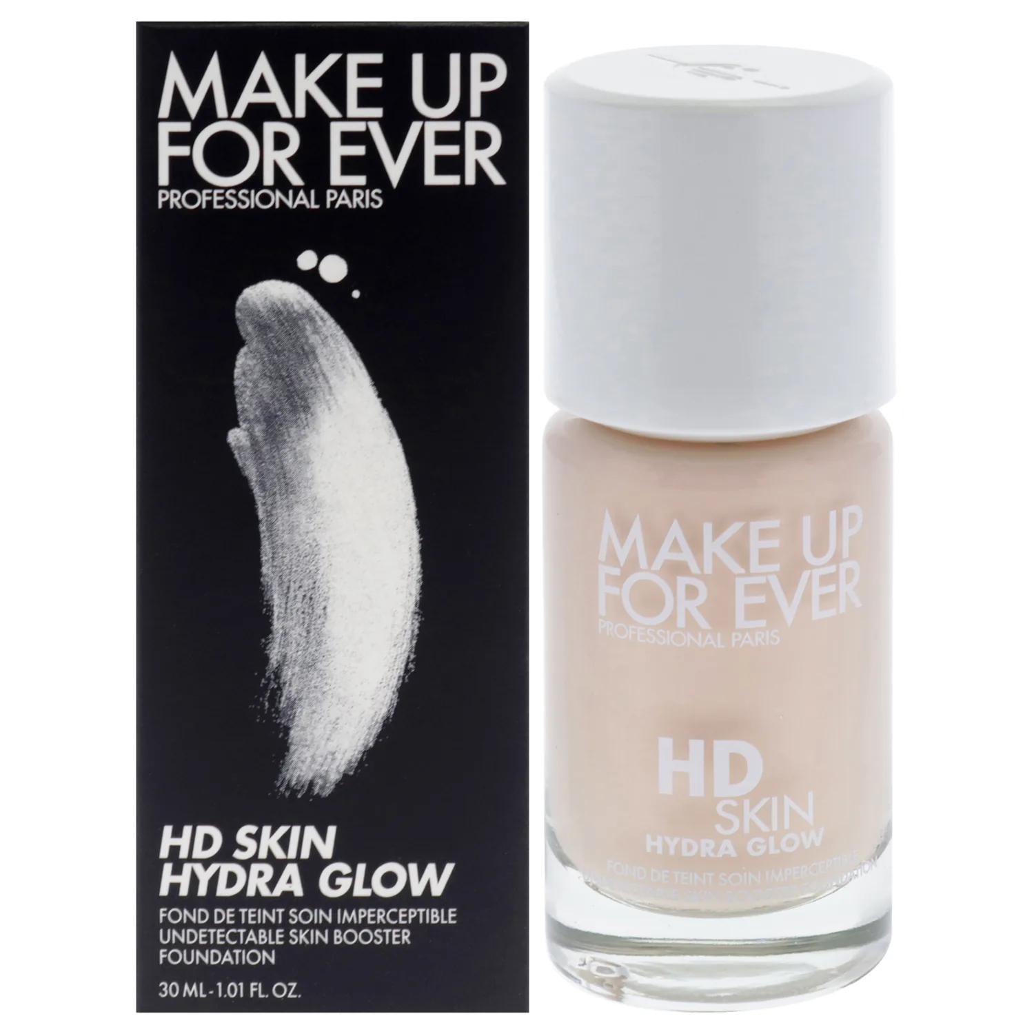 Make Up For Ever HD Skin Hydra Glow - 1R00 Cool Shell Foundation 1 oz